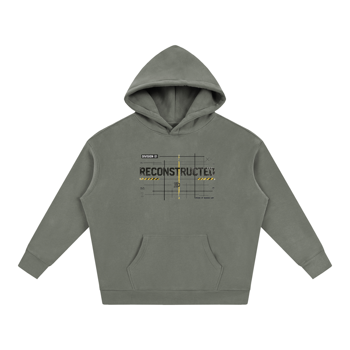 PIBU Division 01 Oversize Fleeced Hoodie