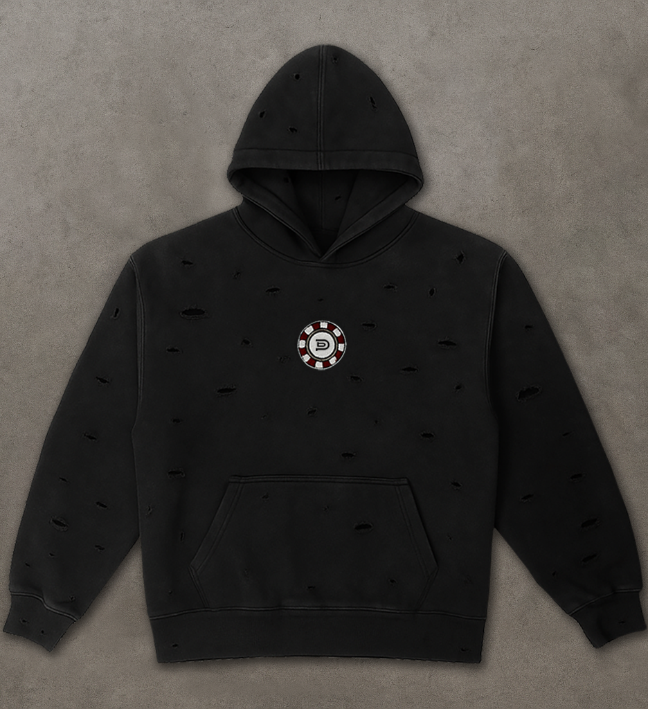 “WIN SUM / LOSE SUM” Distressed Hoodie