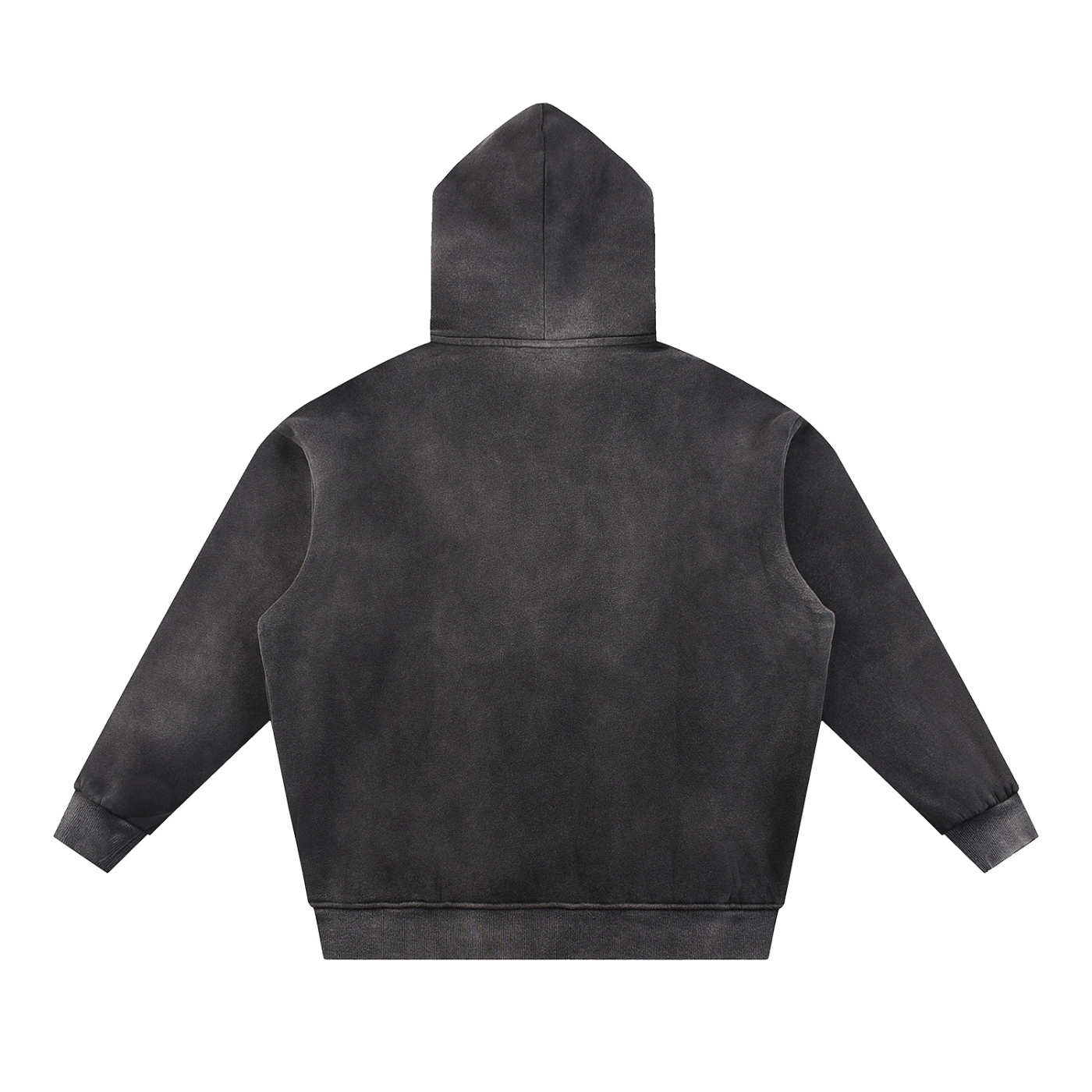 PIBU Sun Fade Fleece Hoodie - Black