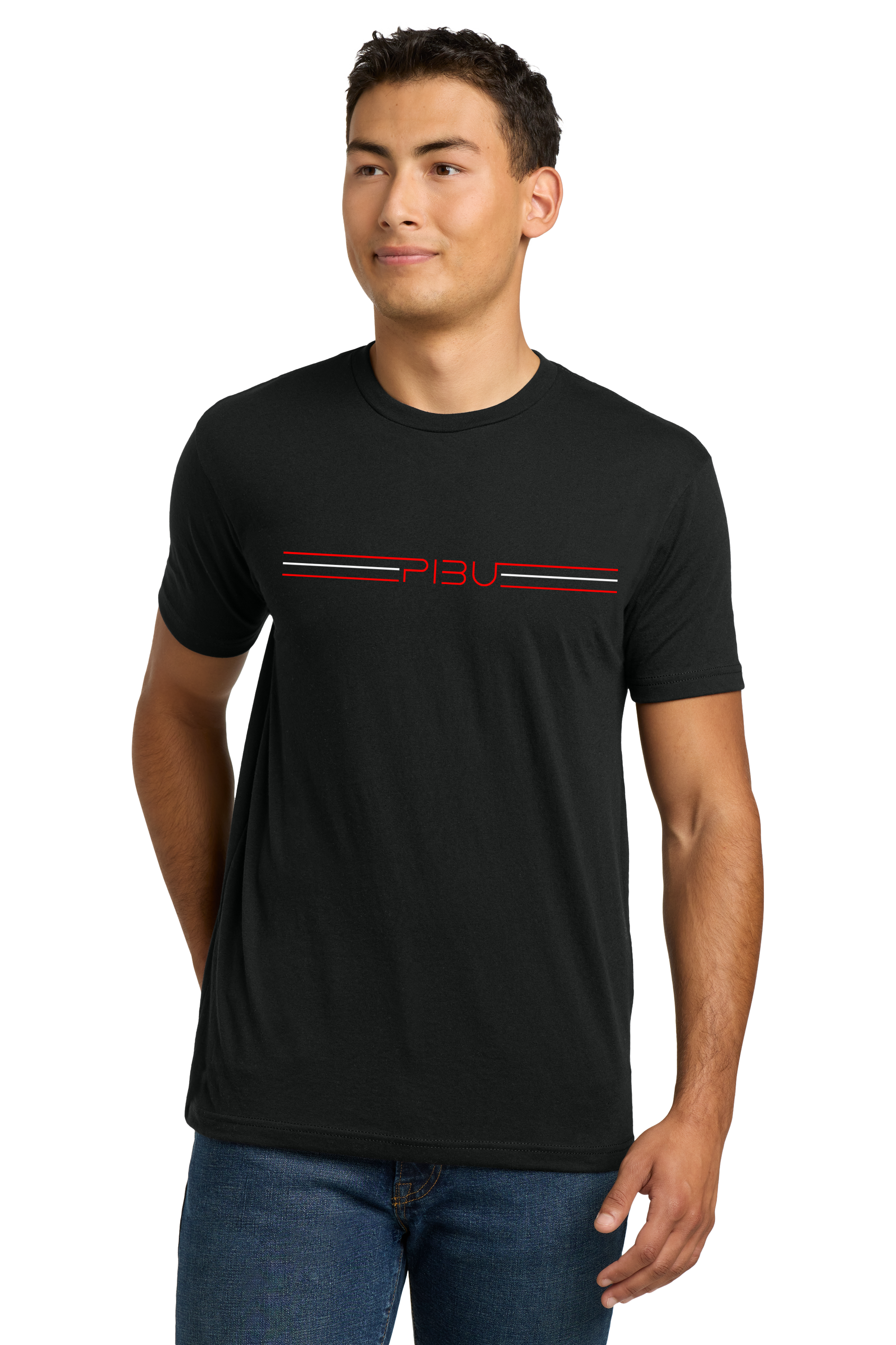 3 Stripes PIBU Short Sleeve - Red and White