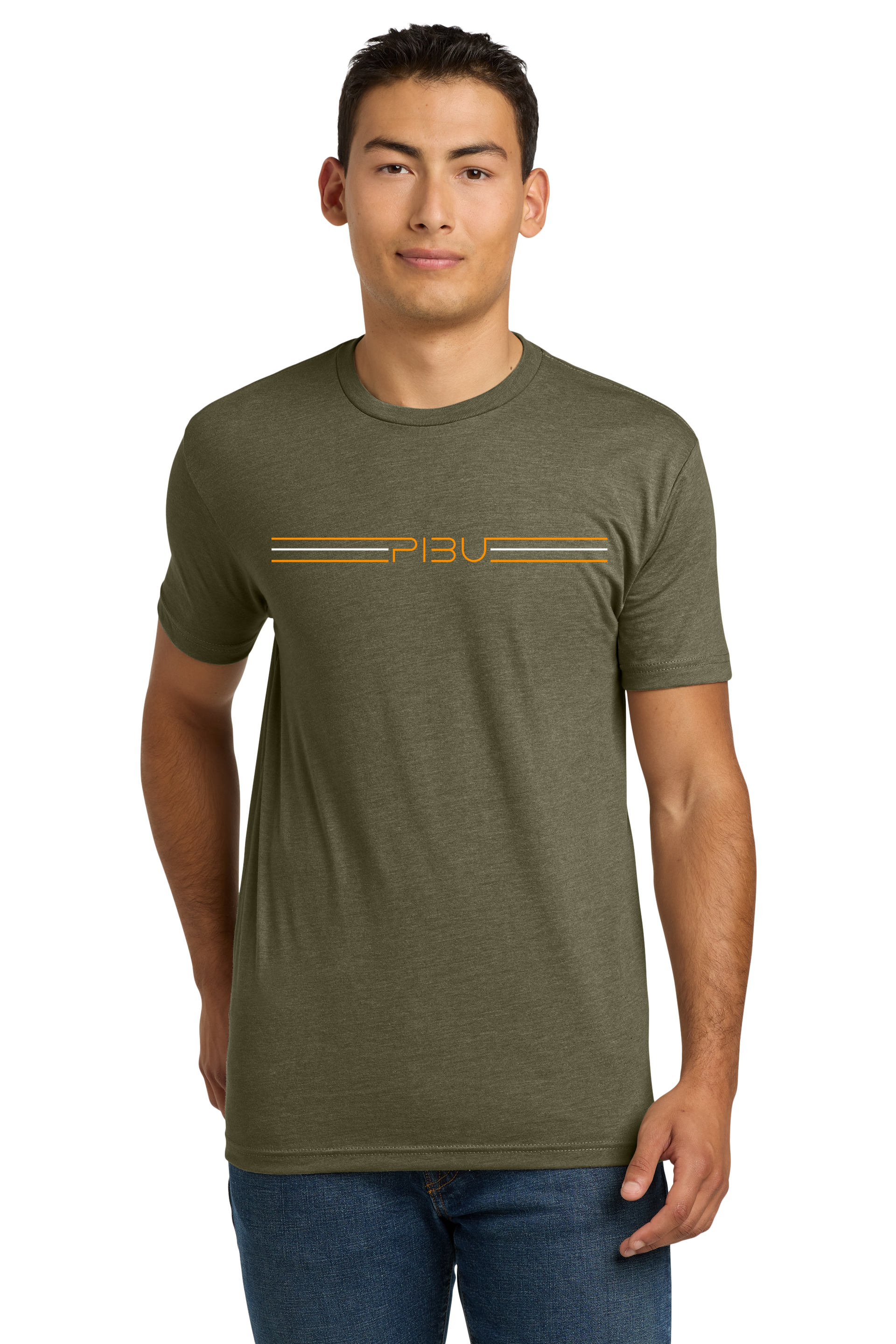 3 Stripes PIBU Short Sleeve - Orange and White