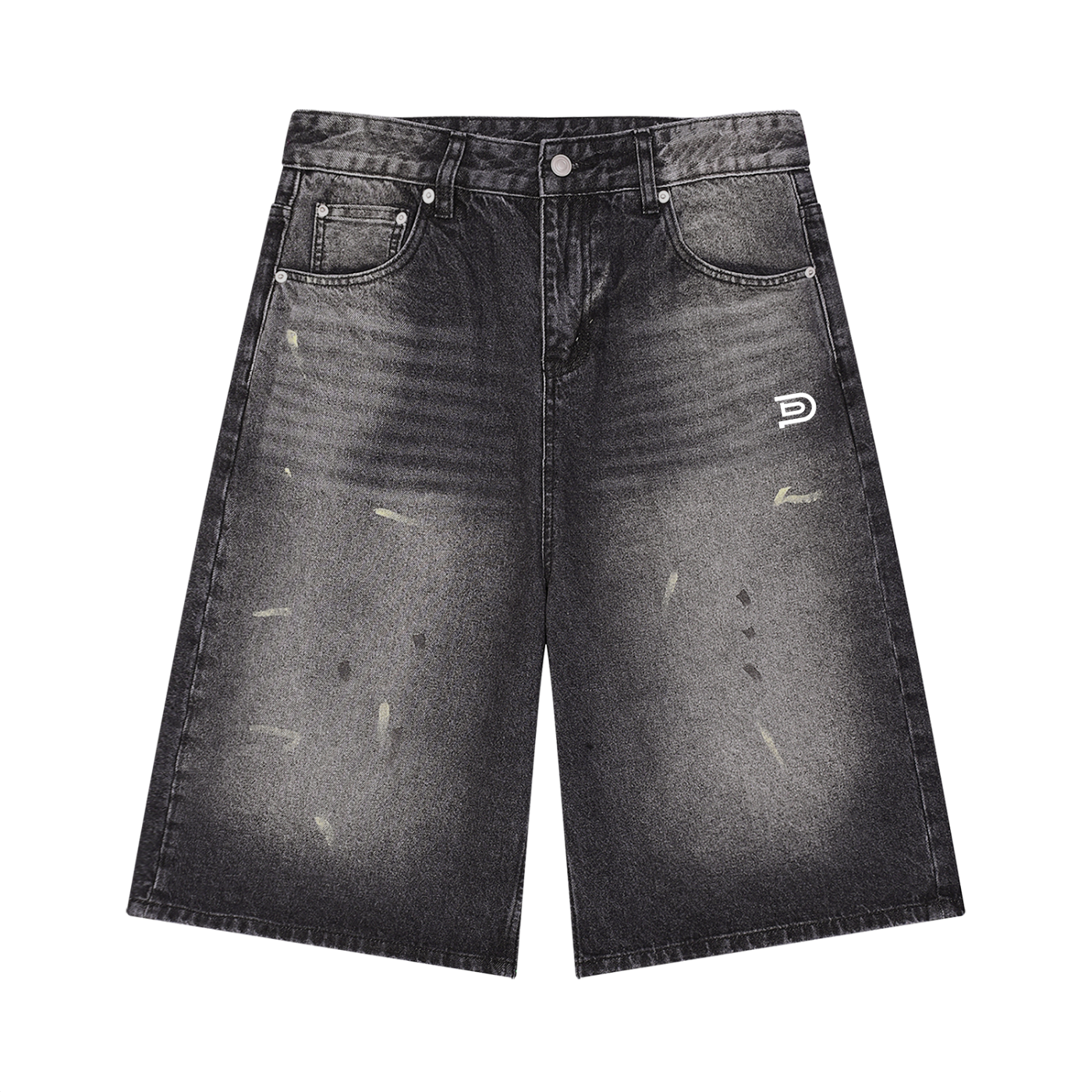 PIBU Vintage Wash Denim Shorts