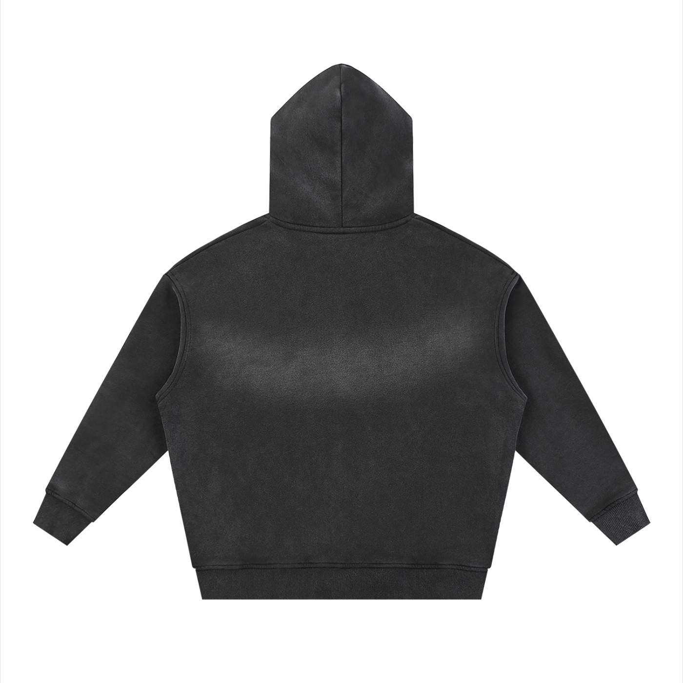 PIBU Two-way Zipper Boxy Fleece Hoodie
