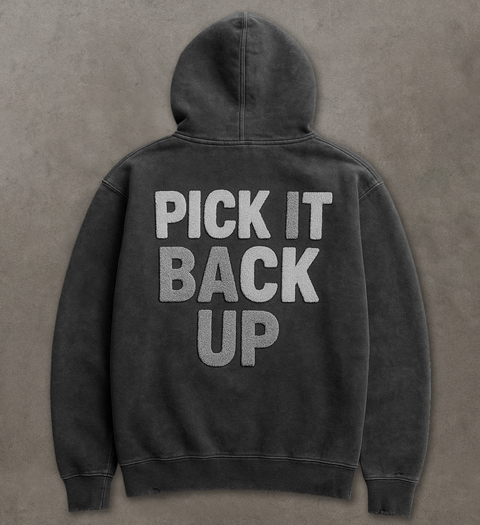 “IRON LINK” Washed Hoodie