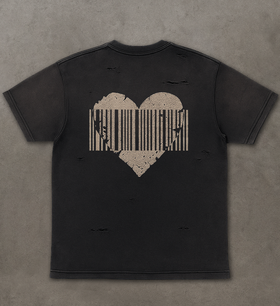 “BARCODE” Washed Tee