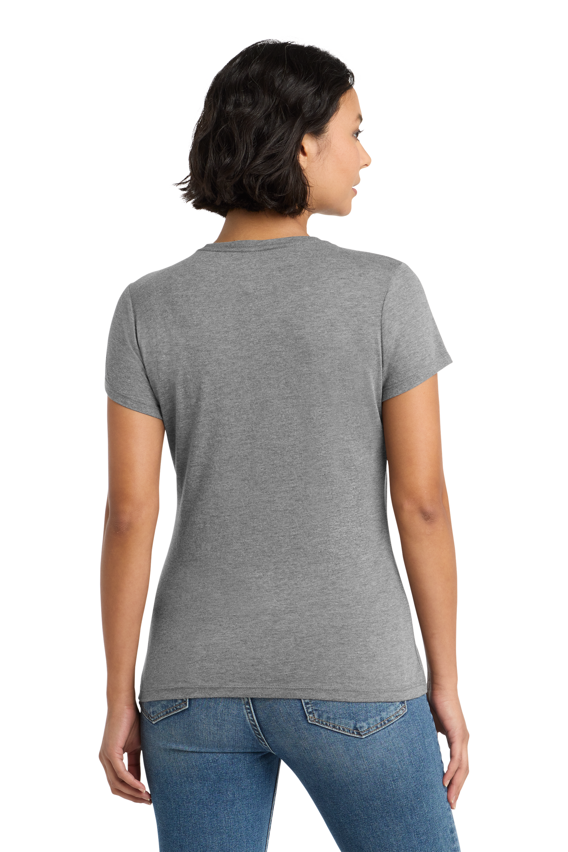 Women's PIBU Script Round Neck Short Sleeve - White