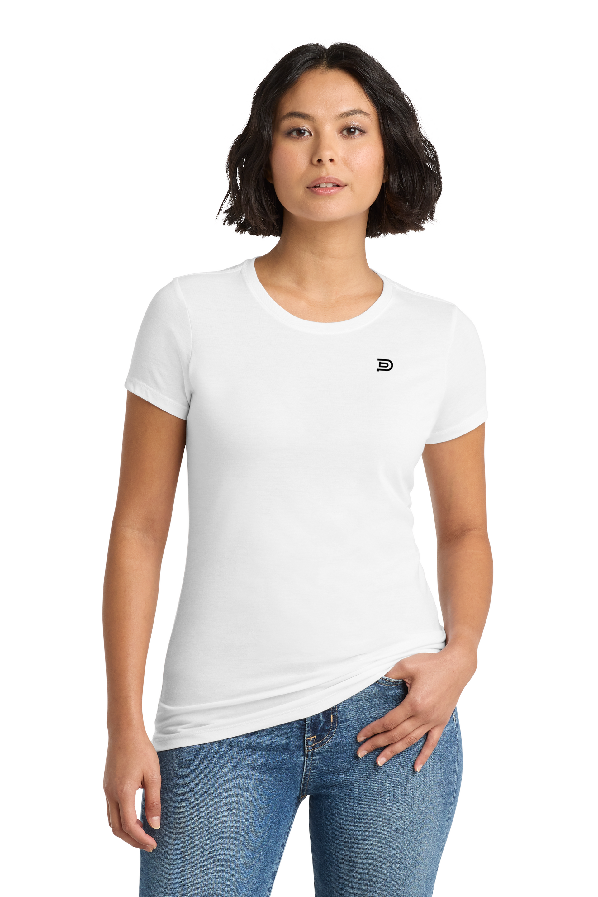 Women's PIBU Logo Fitted Short Sleeve - Black