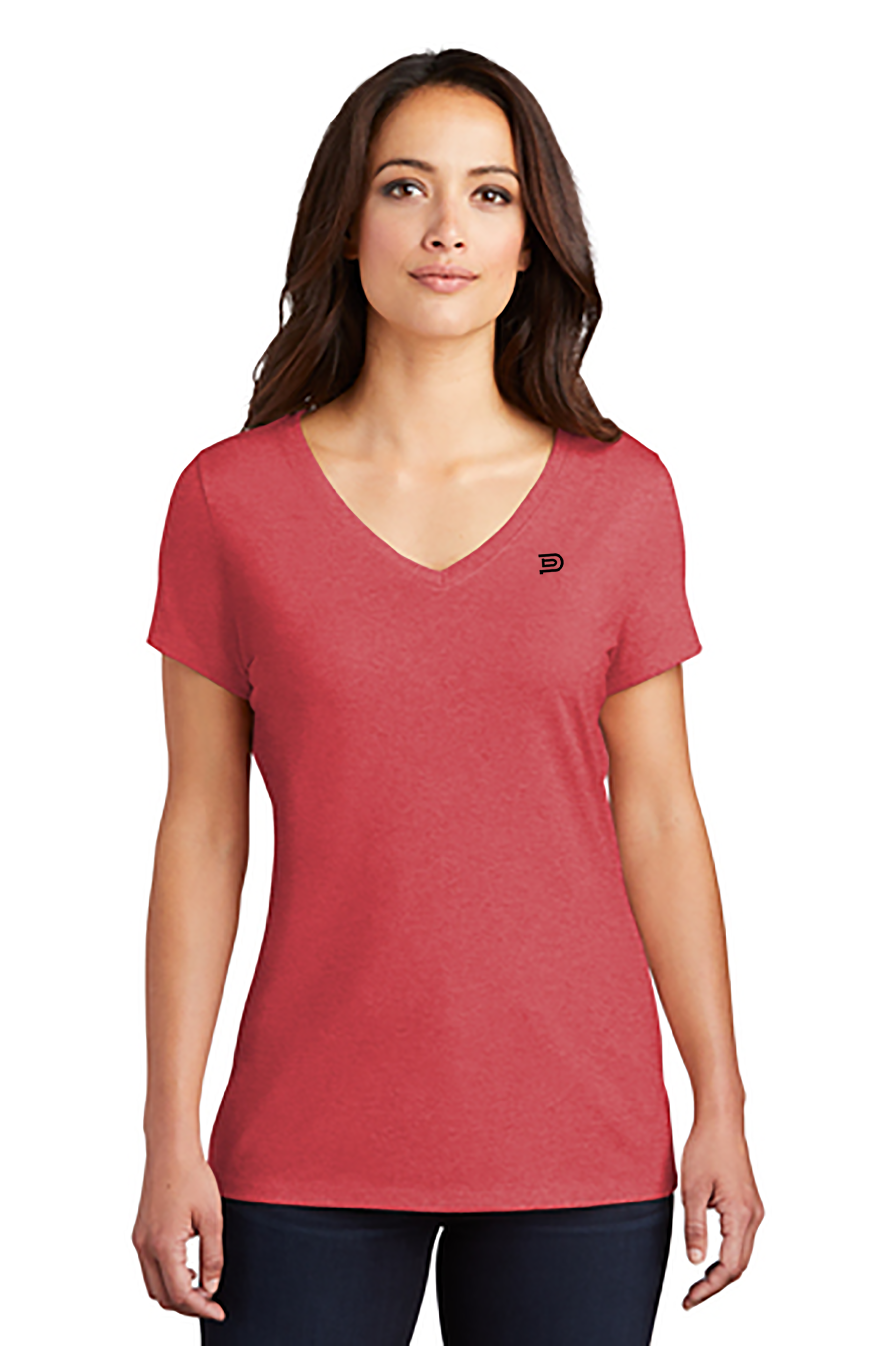 Women's PIBU Logo V-Neck Short Sleeve - Black