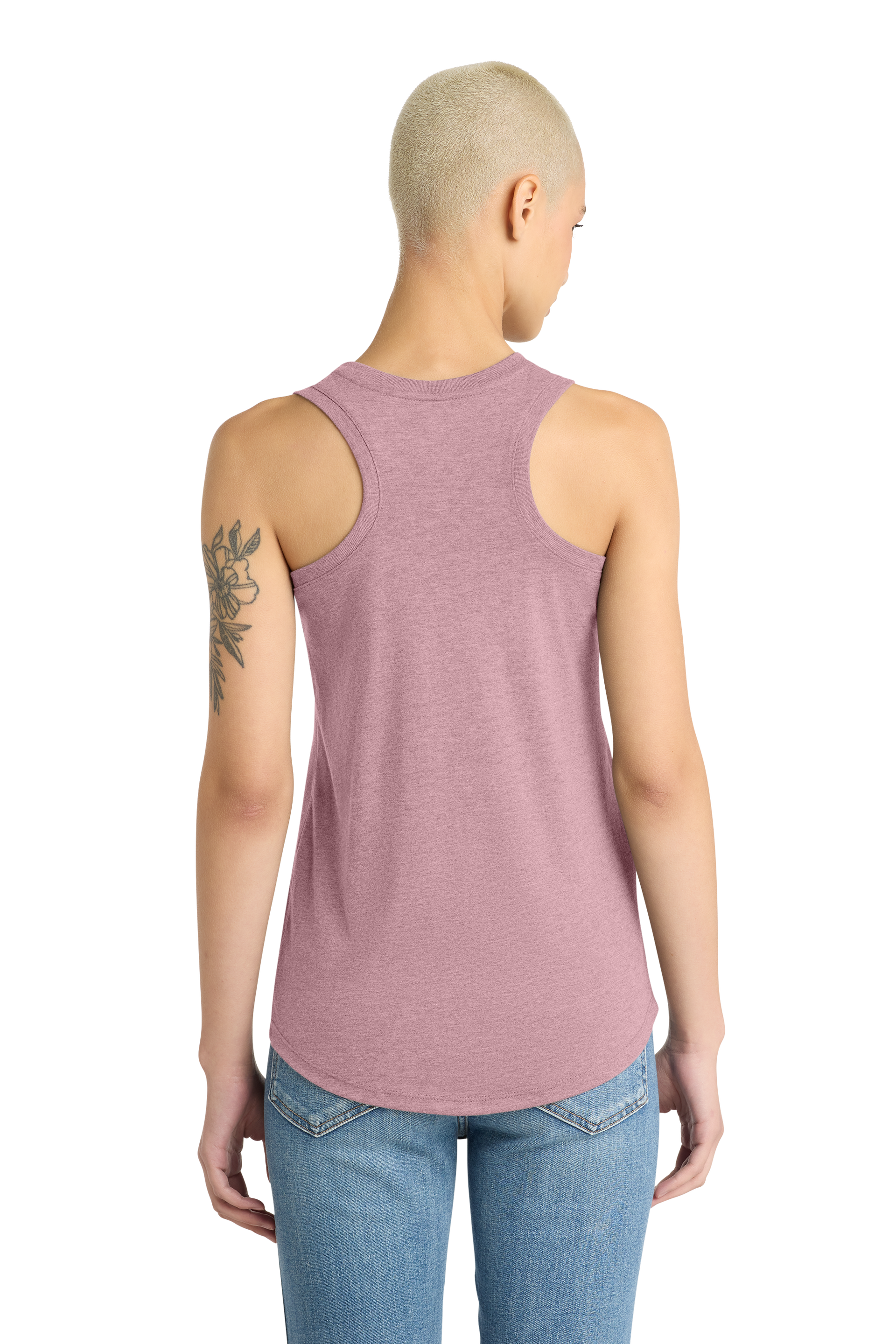 PIBU Filled Classic Racerback Tank Top - White