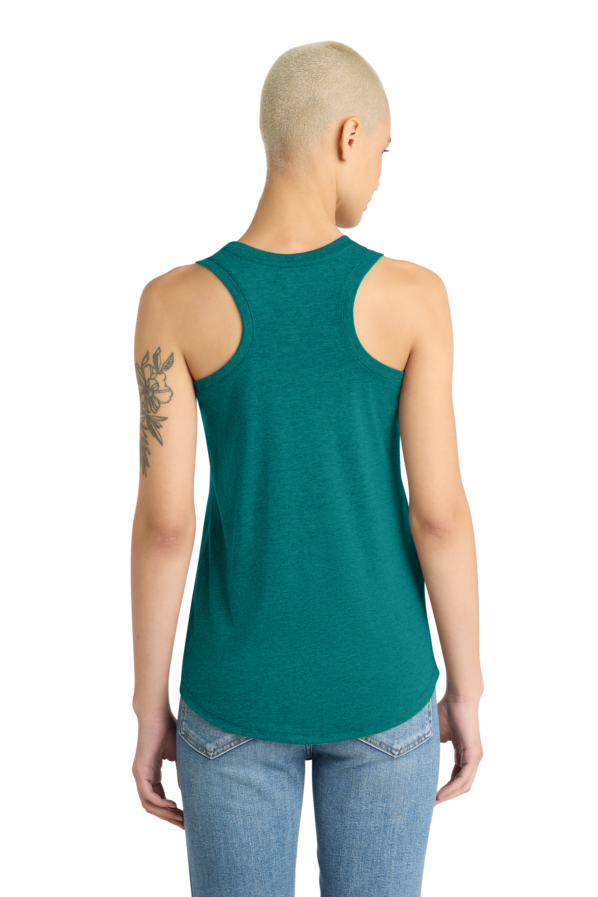 PIBU Script Racerback Tank Top - Black