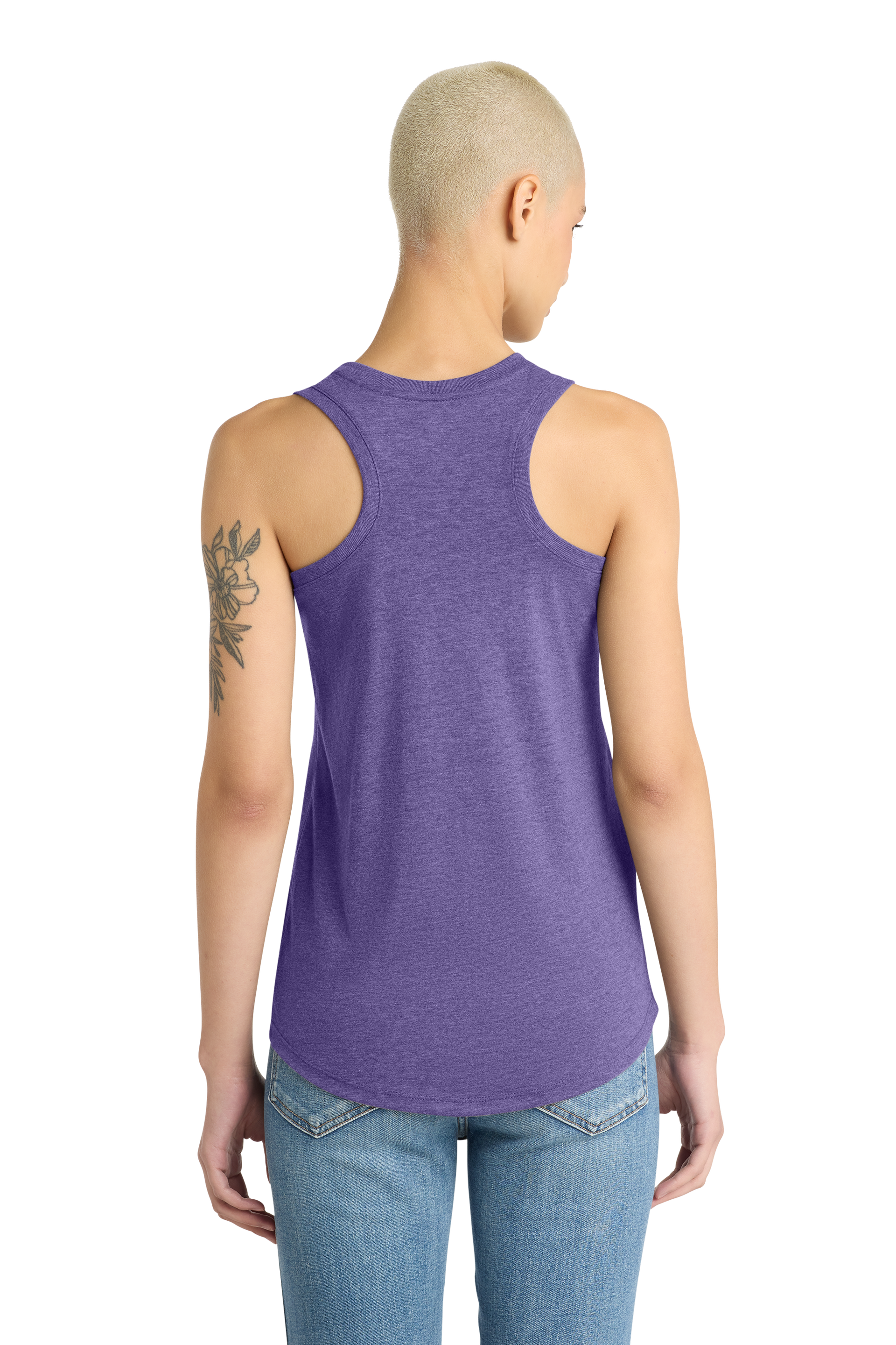PIBU Logo Racerback Tank Top - White