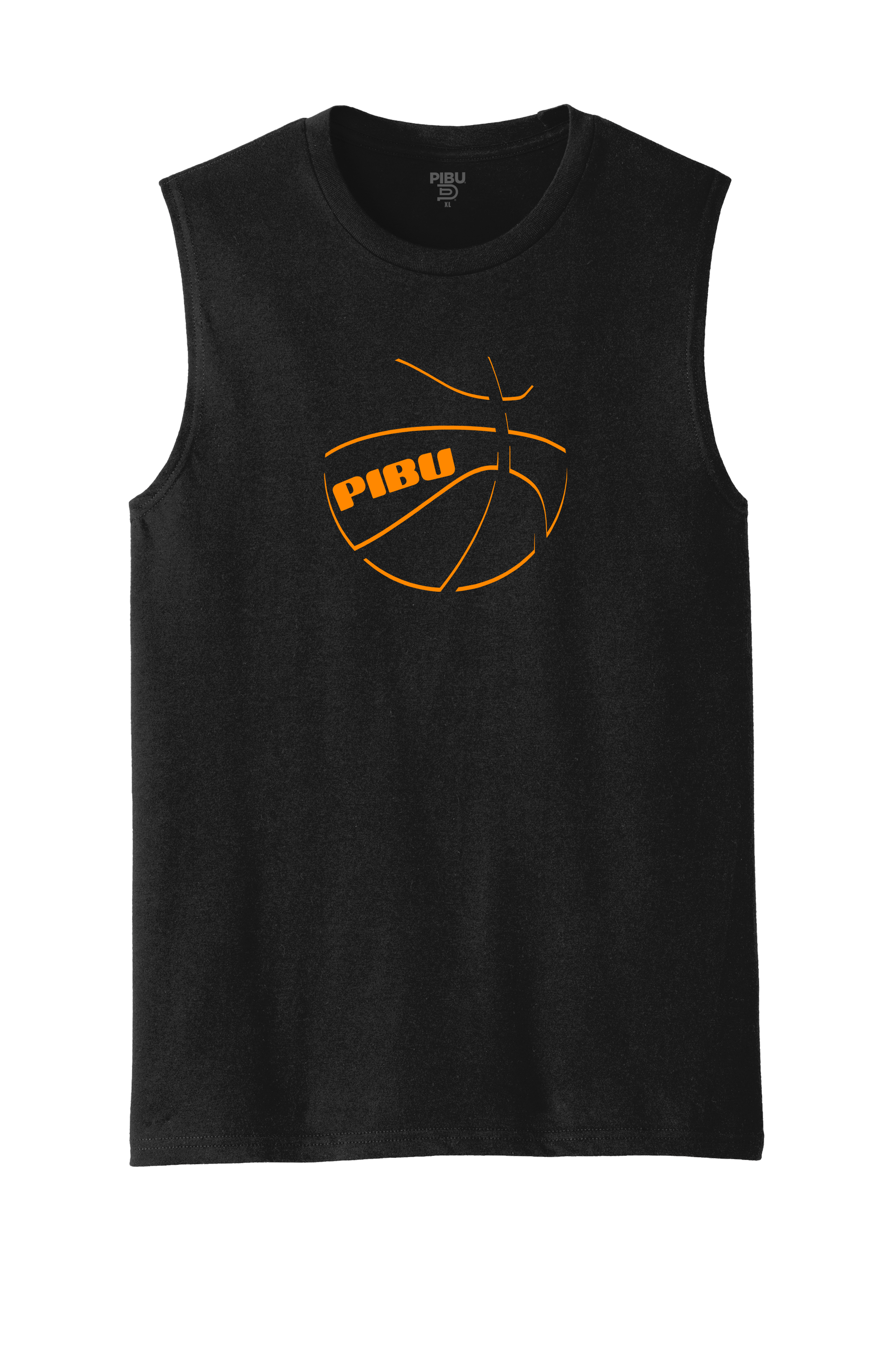 PIBU Basketball Sleeveless - Orange Shadow
