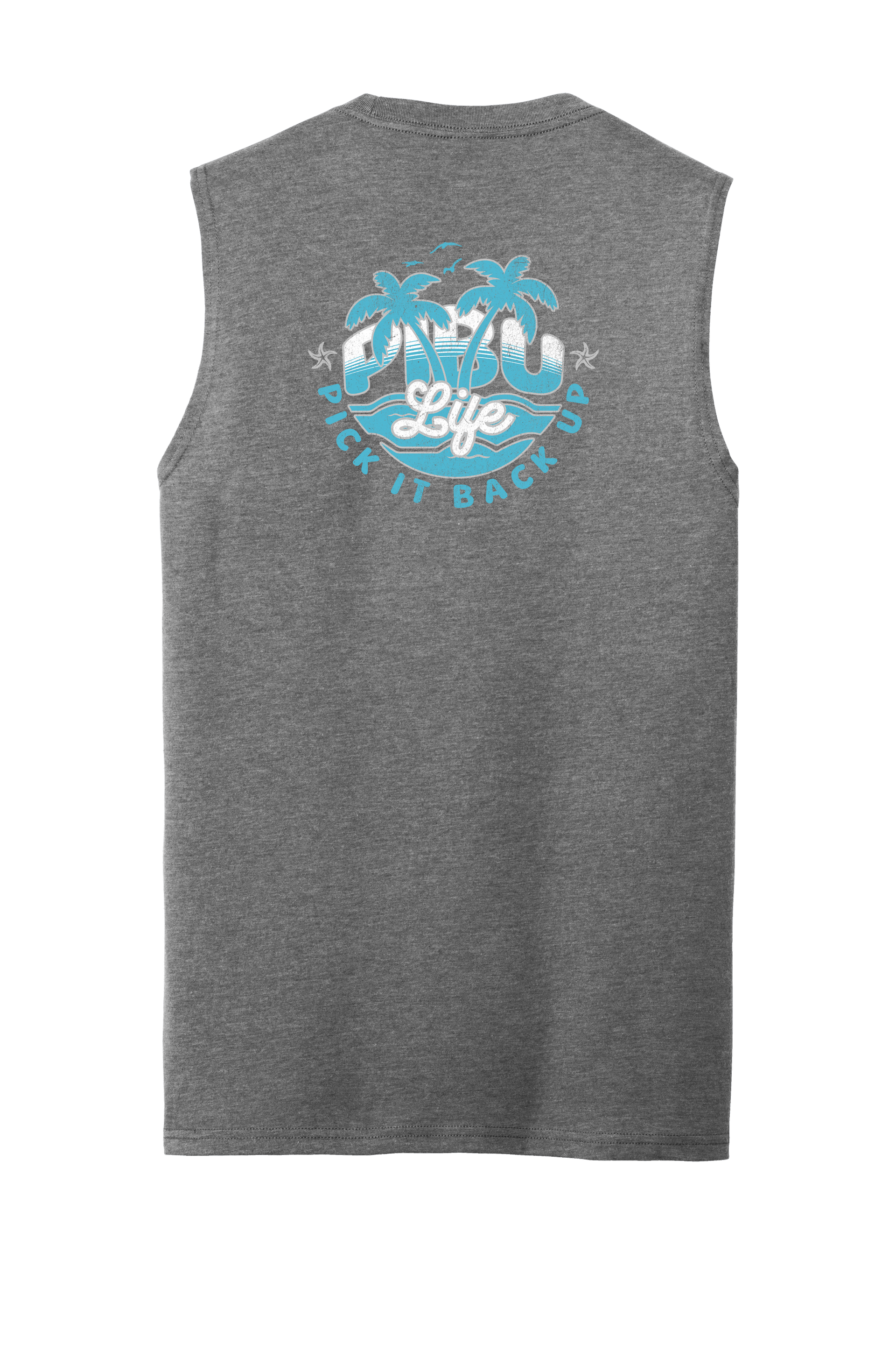 PIBU Life Sleeveless - Blue and Gray