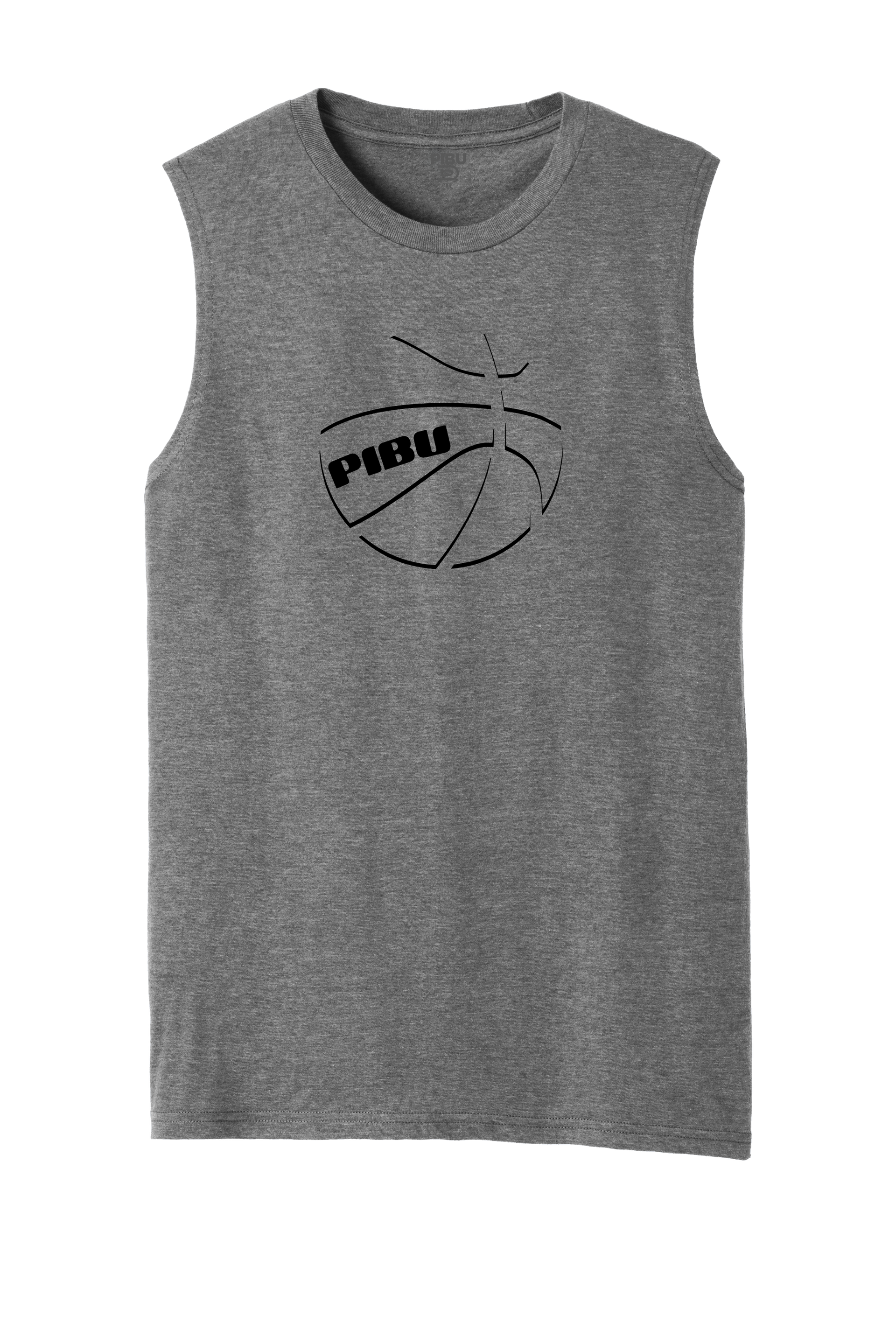 PIBU Basketball Sleeveless - Black Shadow