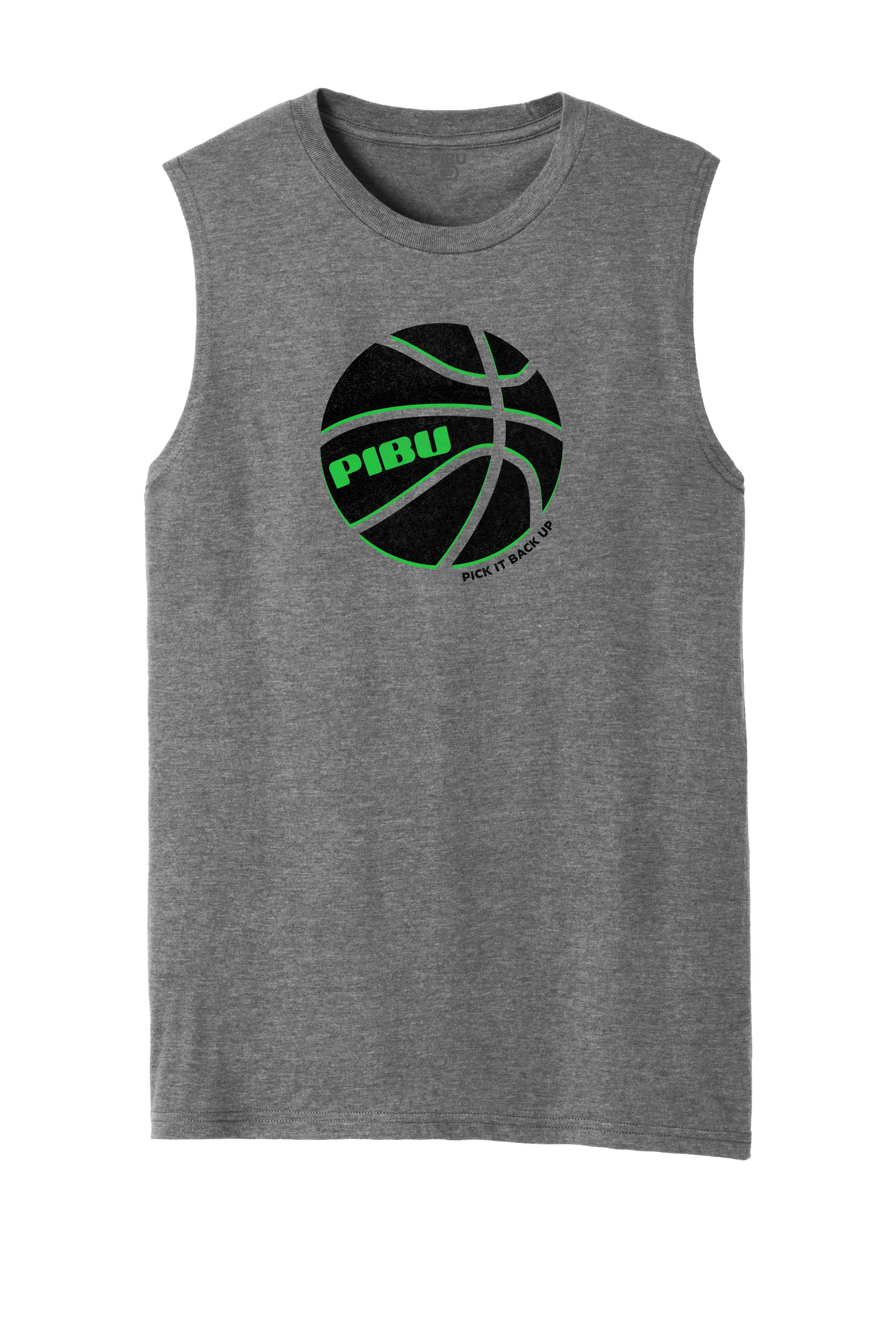 PIBU Basketball Outlined Sleeveless - Green