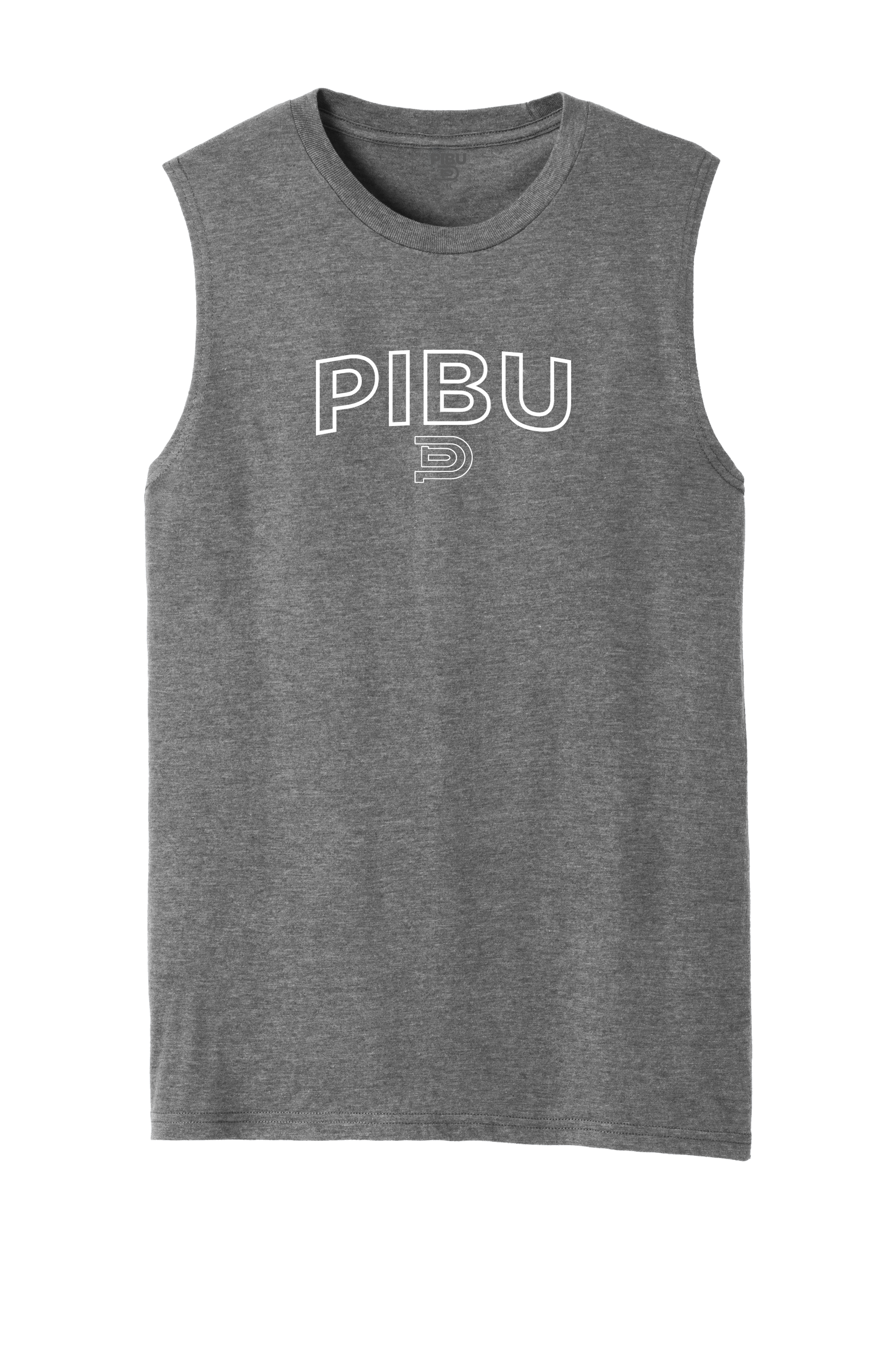 P1 Outlined Sleeveless - White