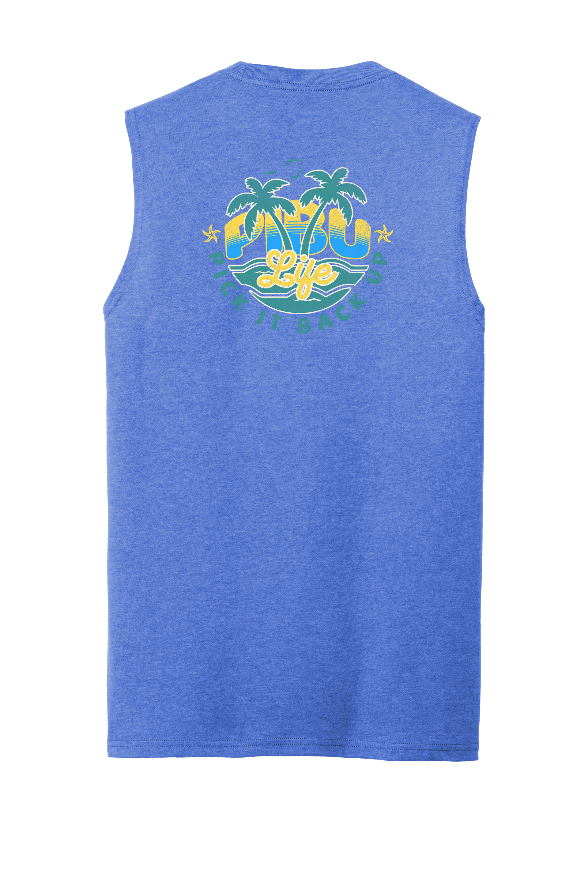 PIBU Life Sleeveless - Blue and Yellow