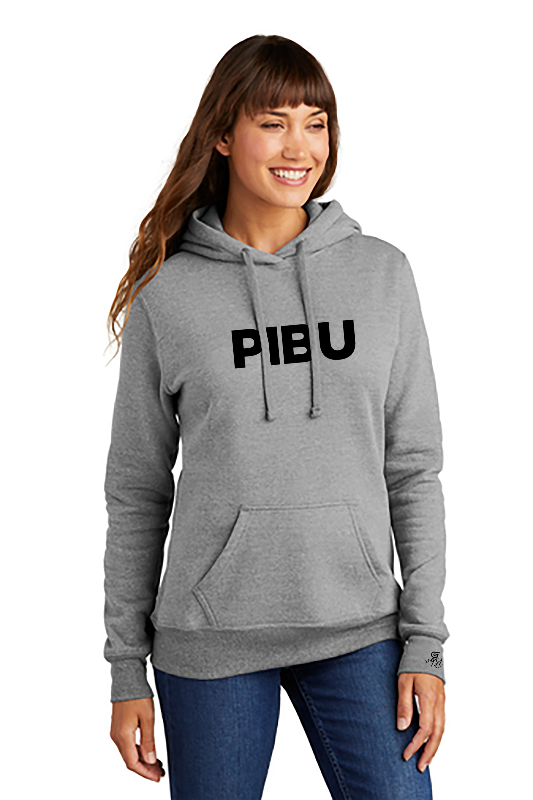 Women's PIBU Fitted Classic Fleece Hoodie - Black