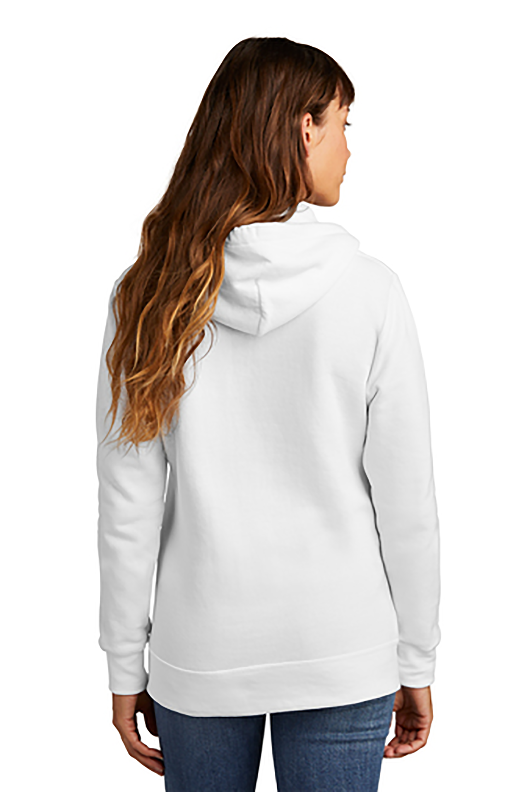 Women's PIBU Fitted Classic Outlined Fleece Hoodie - Black