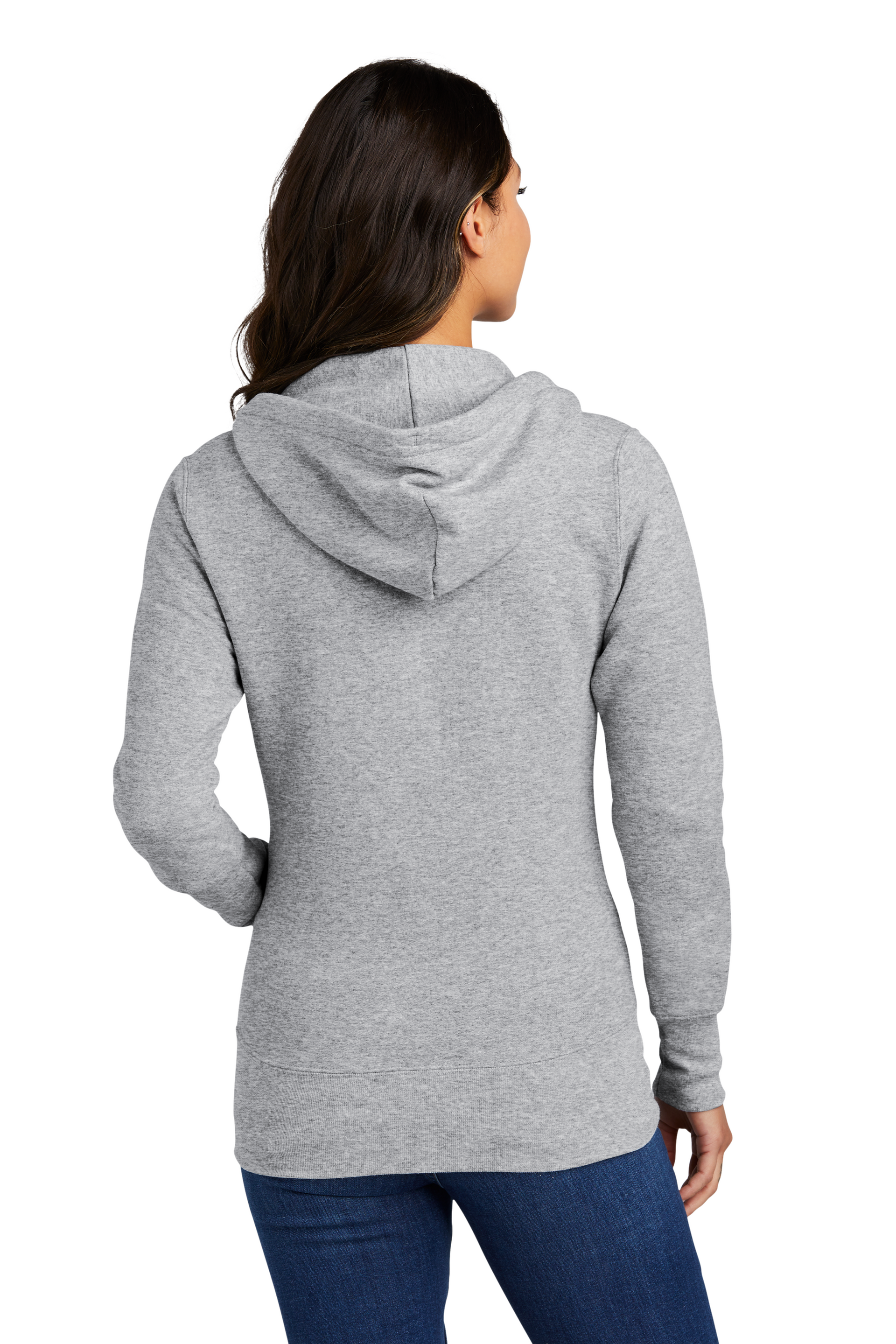Women's PIBU Logo Fleece Full Zip-Up Hoodie - Black