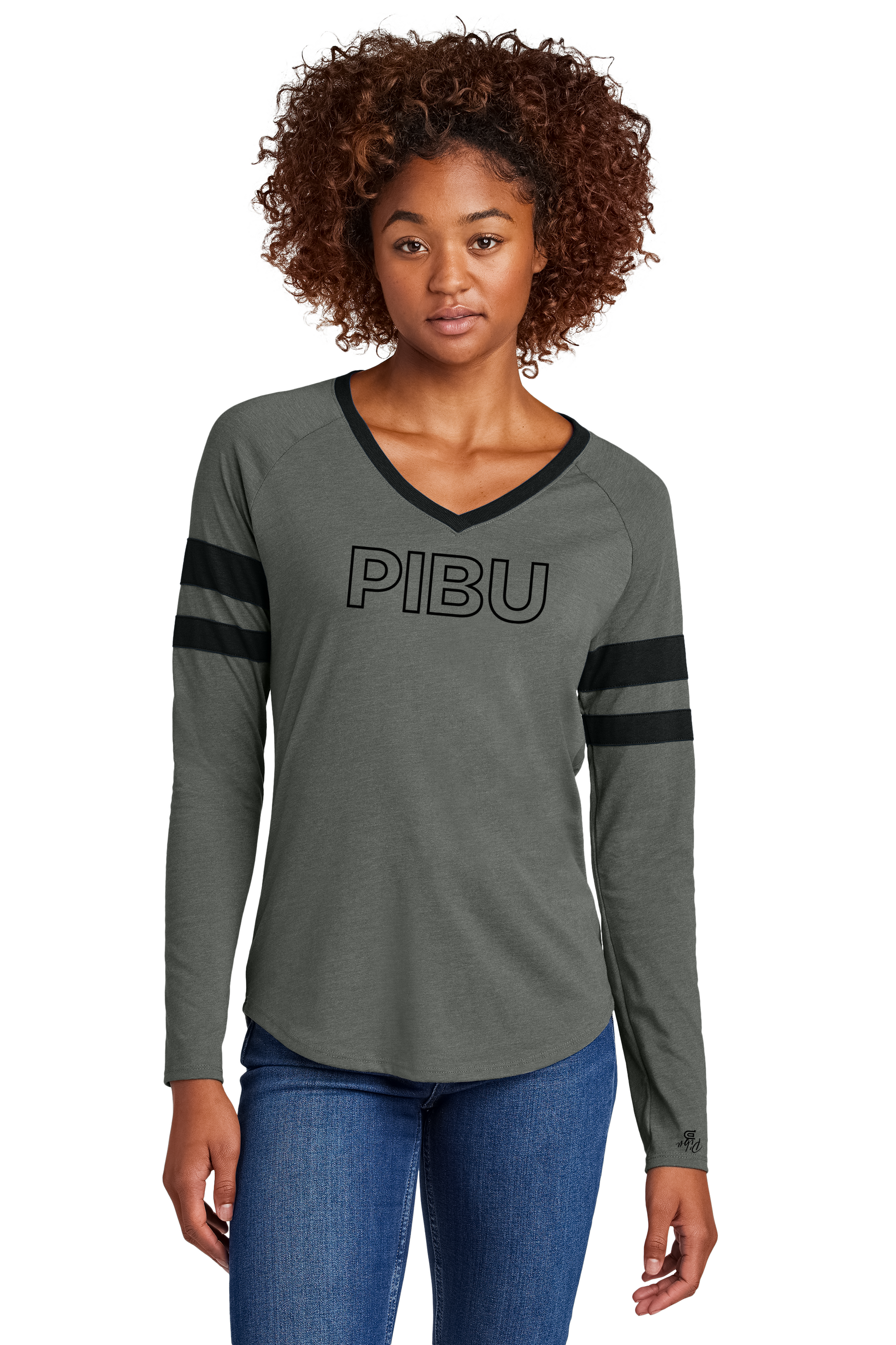 PIBU Outlined Halftime Long Sleeve - Black