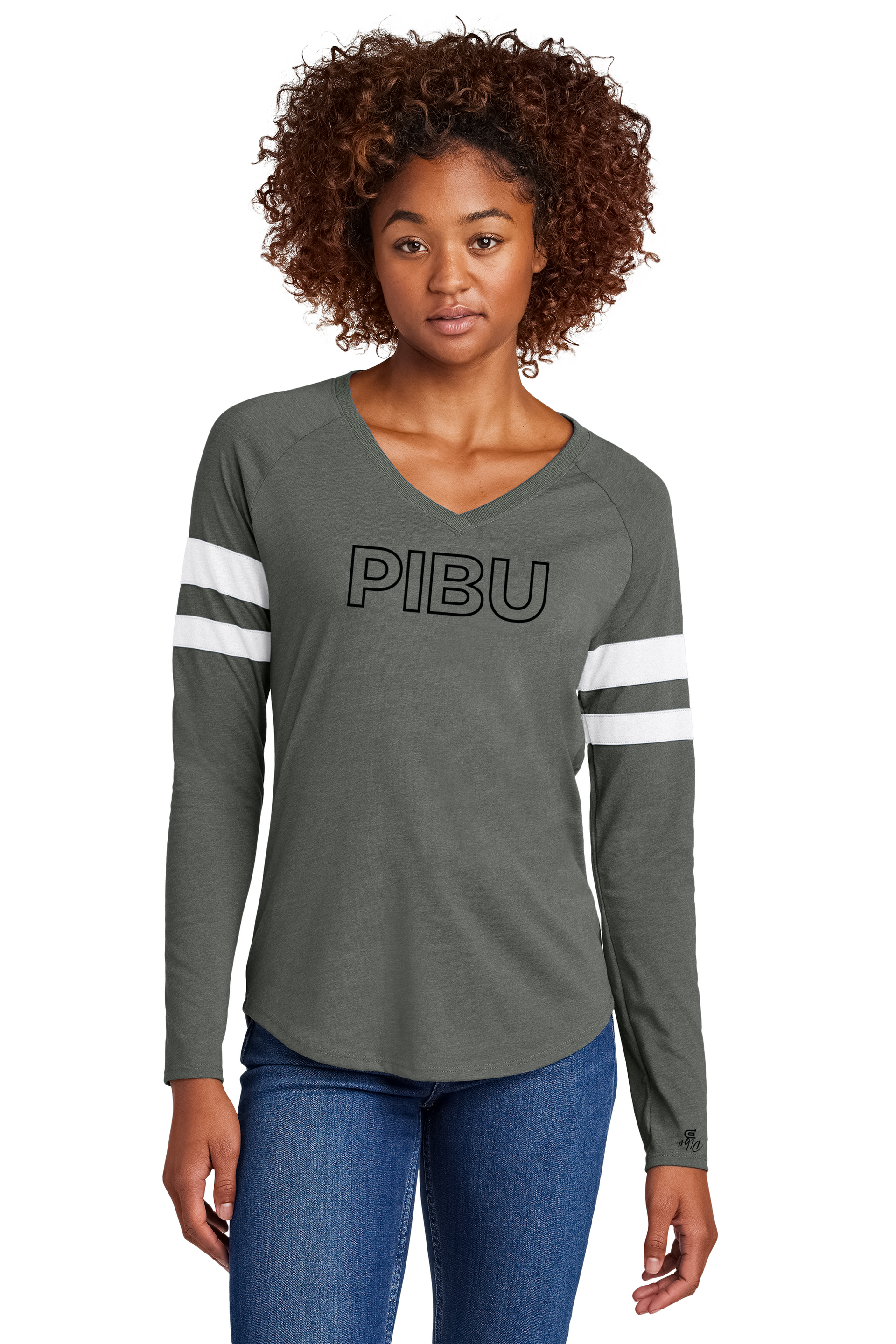 PIBU Outlined Halftime Long Sleeve - Black
