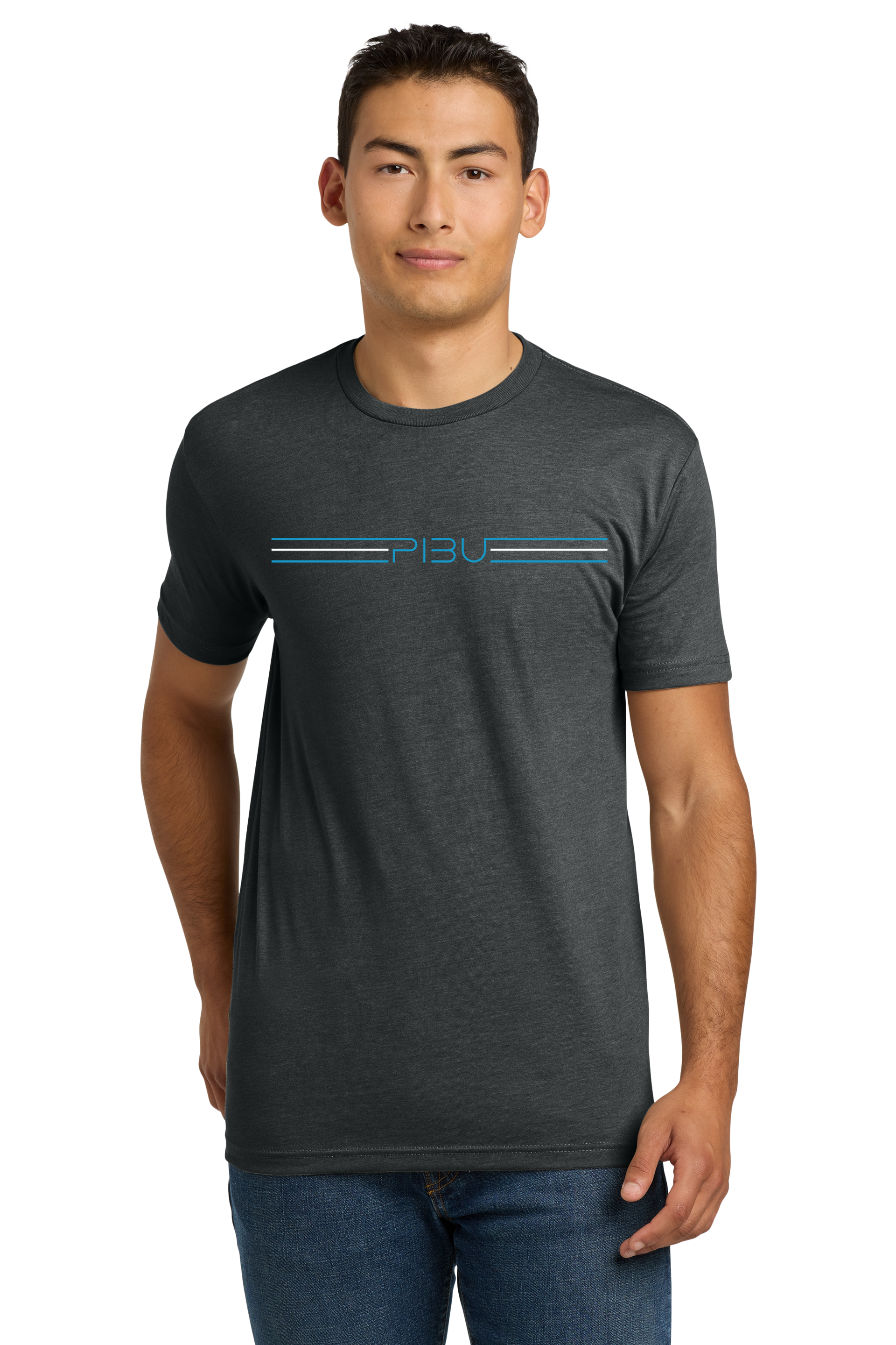3 Stripes PIBU Short Sleeve - Blue and White