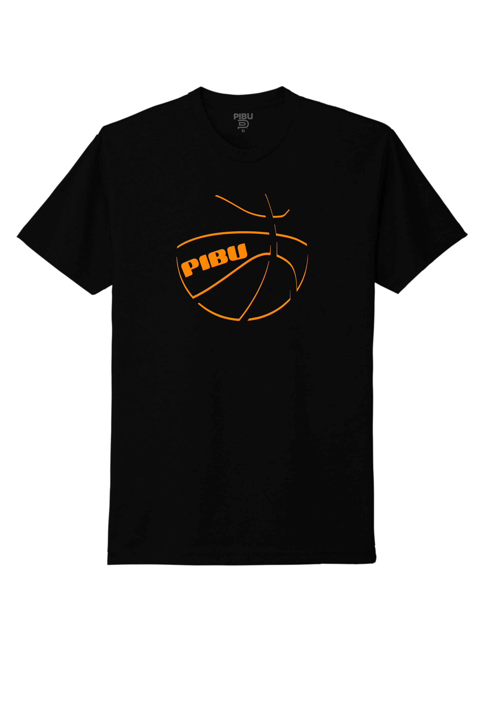 PIBU Basketball Short Sleeve - Orange Shadow