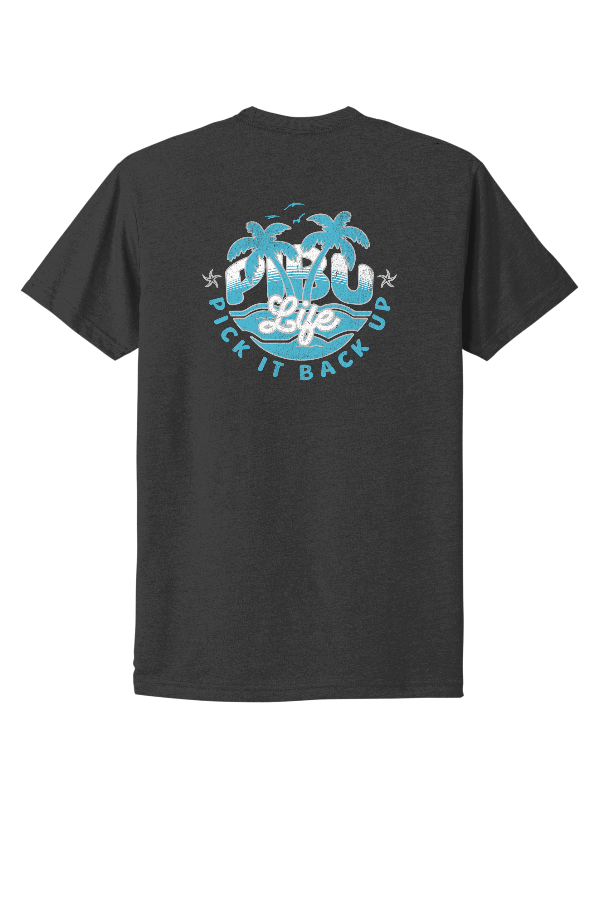 PIBU Life Short Sleeve - Blue and Gray