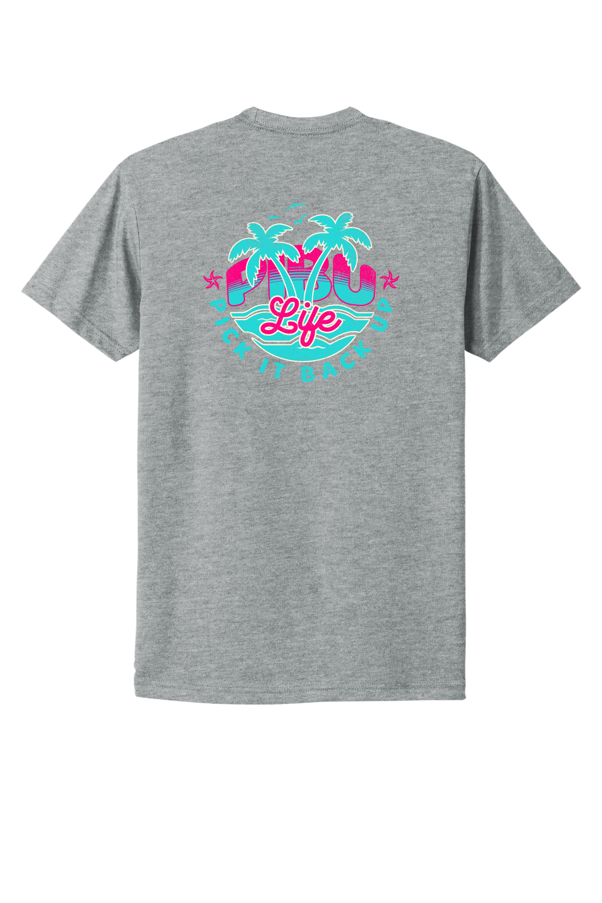 PIBU Life Short Sleeve - Turquoise and Pink