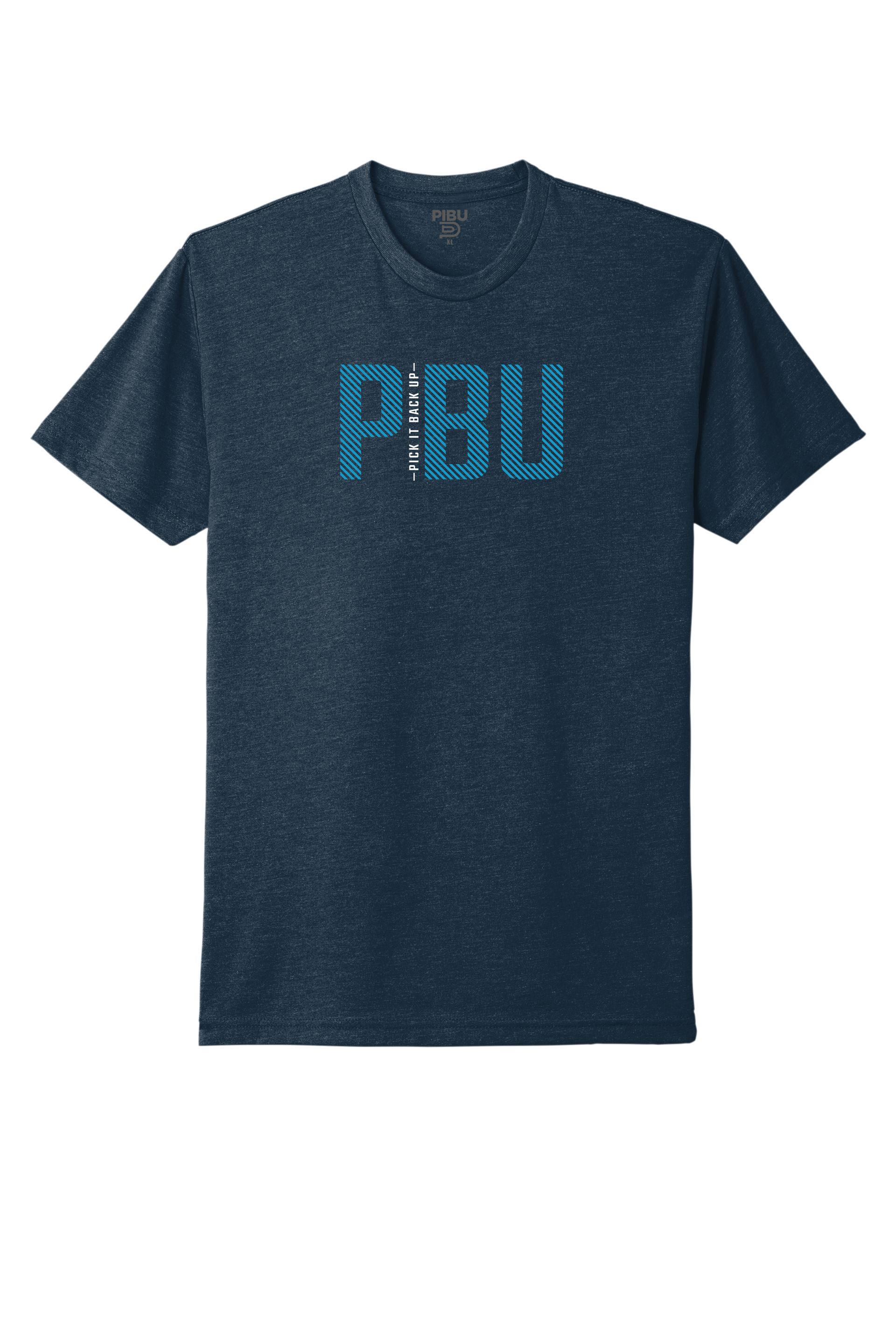 PICK IT BACK UP Short Sleeve - Blue and White