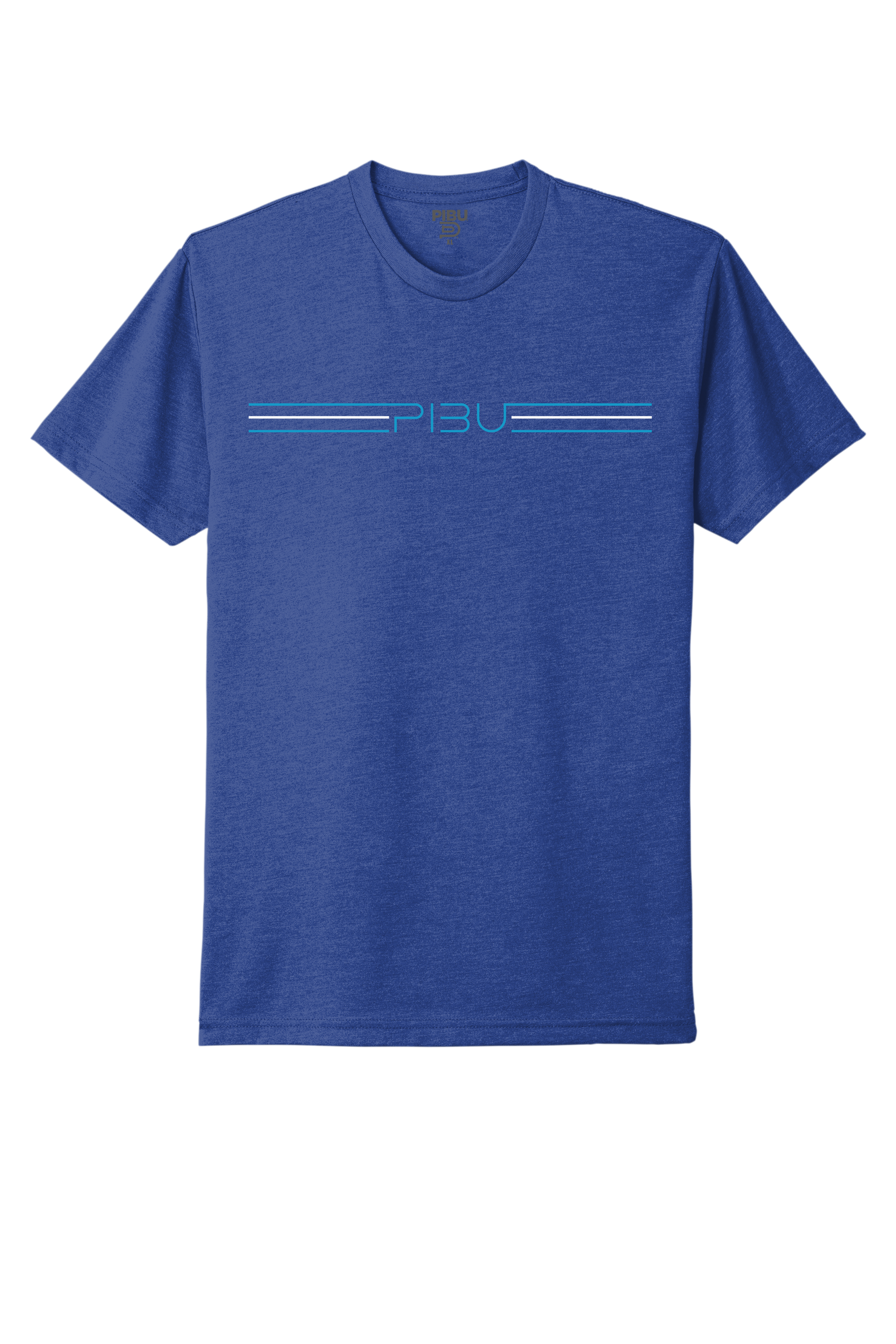 3 Stripes PIBU Short Sleeve - Blue and White