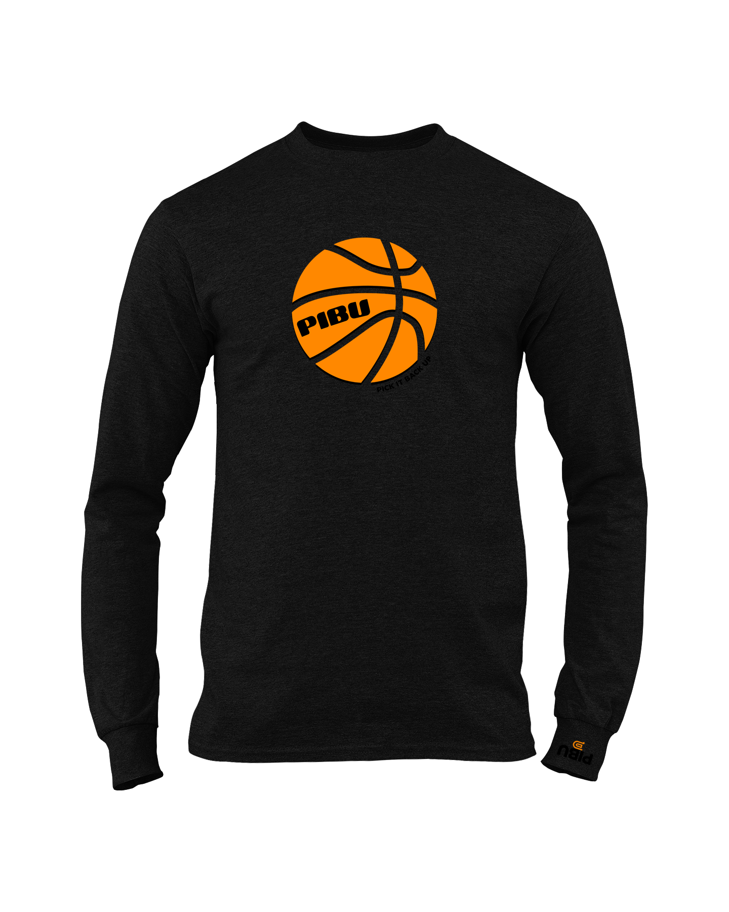 PIBU Basketball Long Sleeve - Orange
