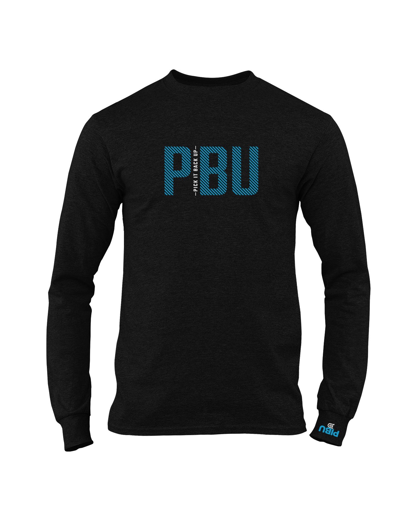PICK IT BACK UP Long Sleeve - Blue and White