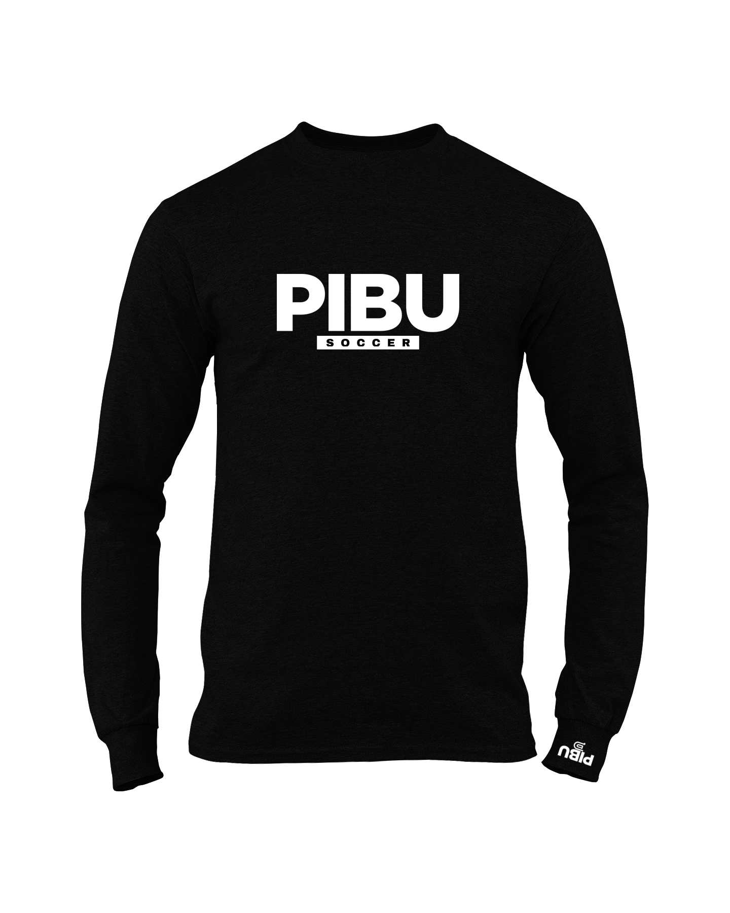PIBU Soccer Long Sleeve - Black Shirt