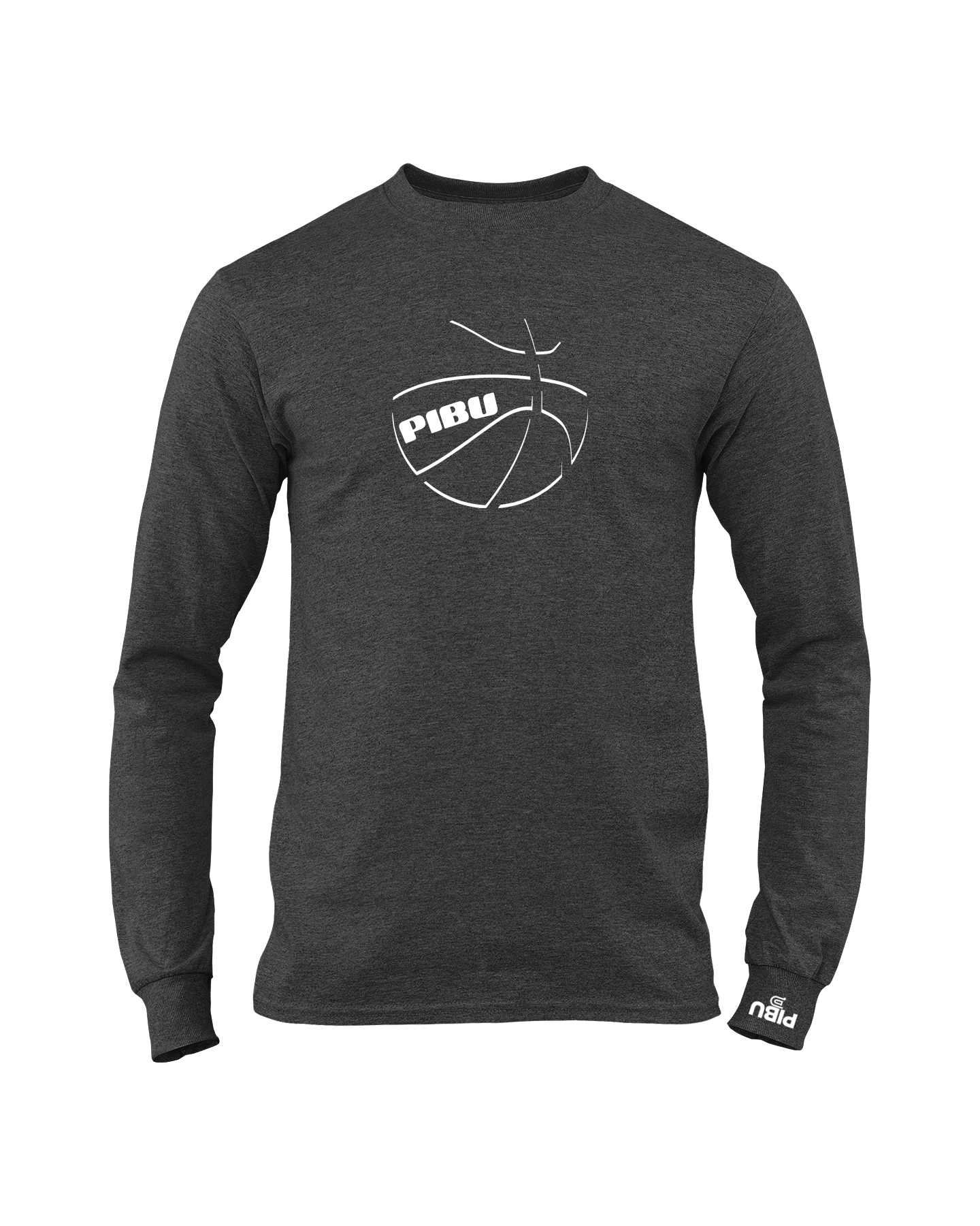 PIBU Basketball Long Sleeve - White Shadow