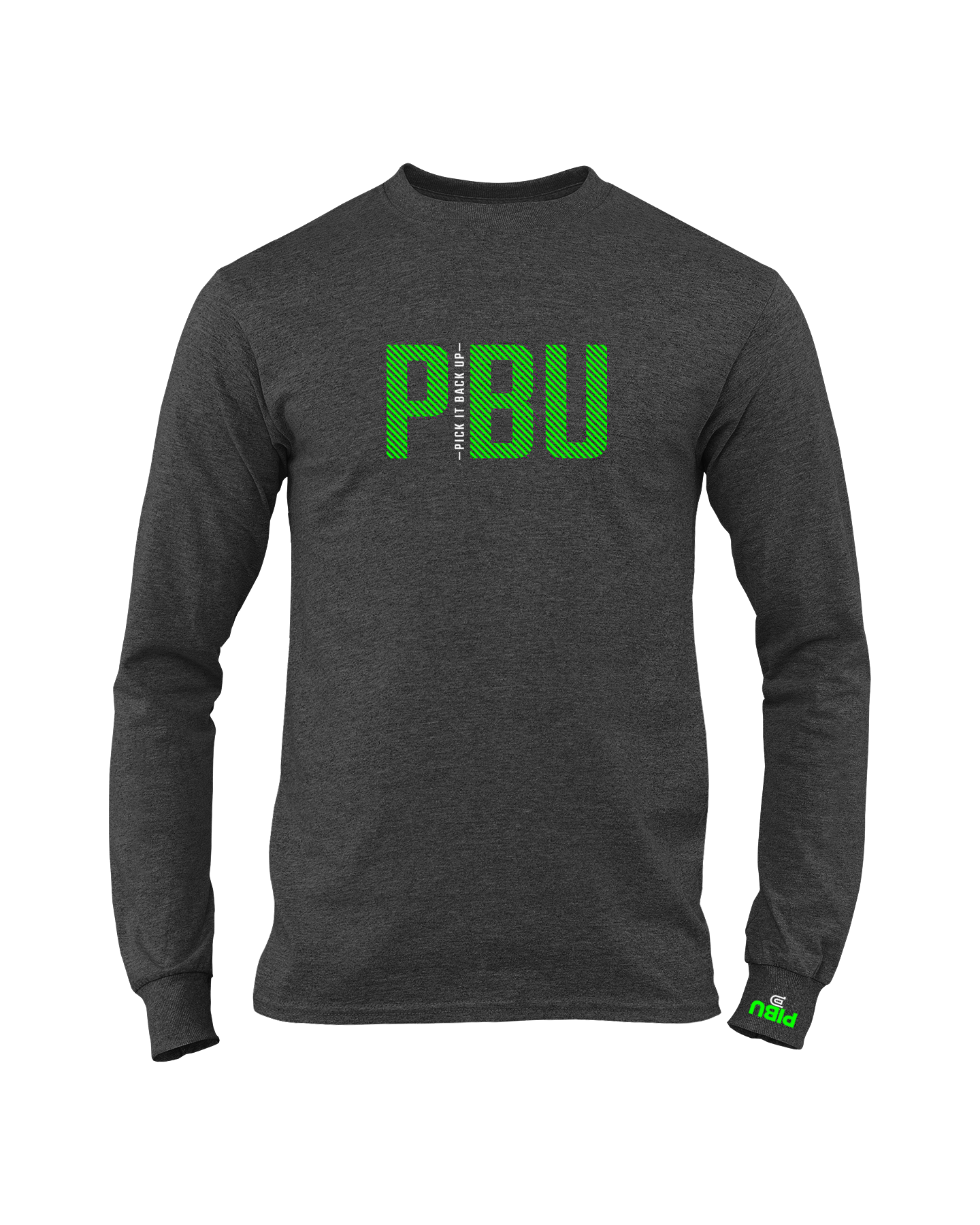 PICK IT BACK UP Long Sleeve - Green and White