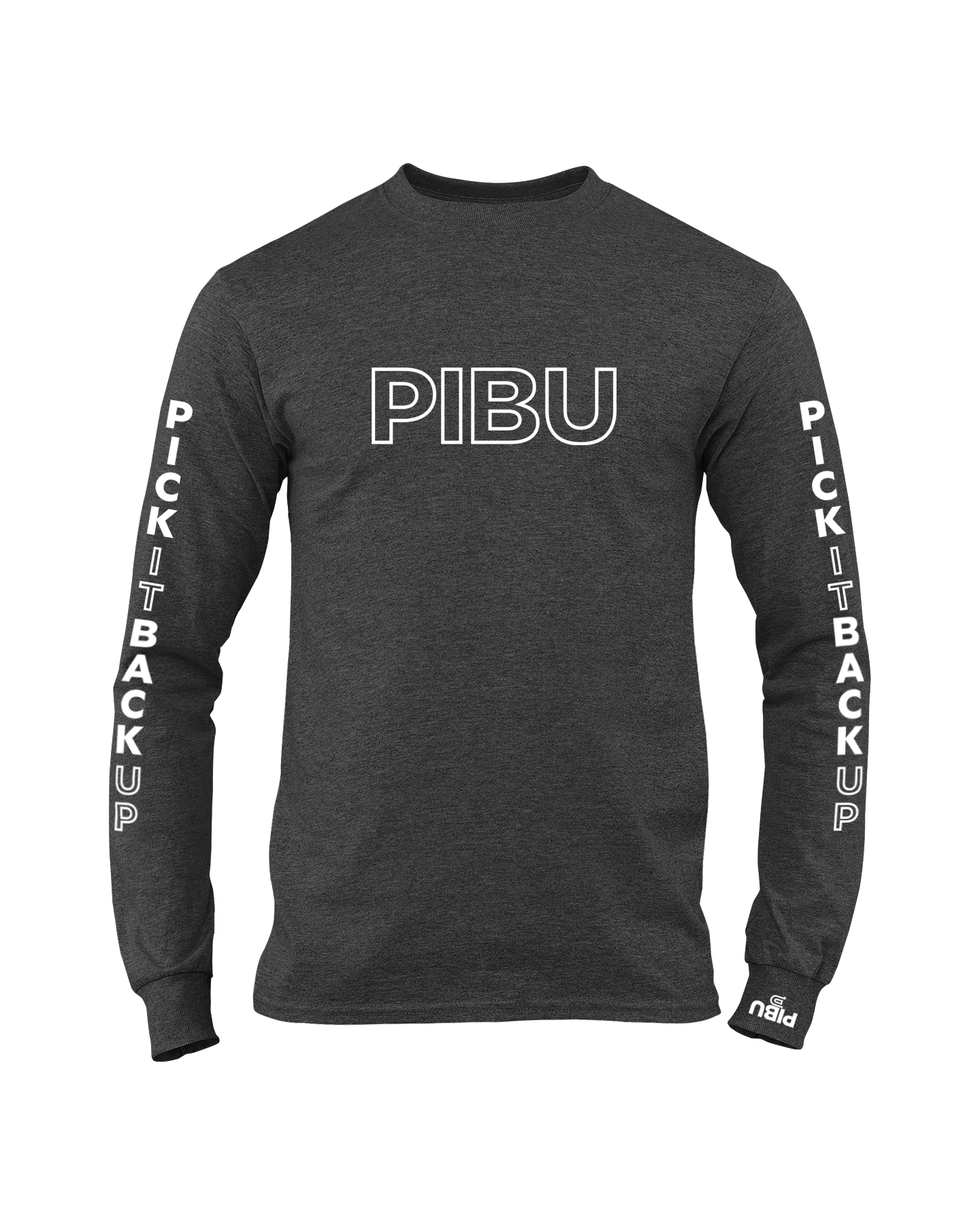 PIBU Sleeved Outlined Long Sleeve - White