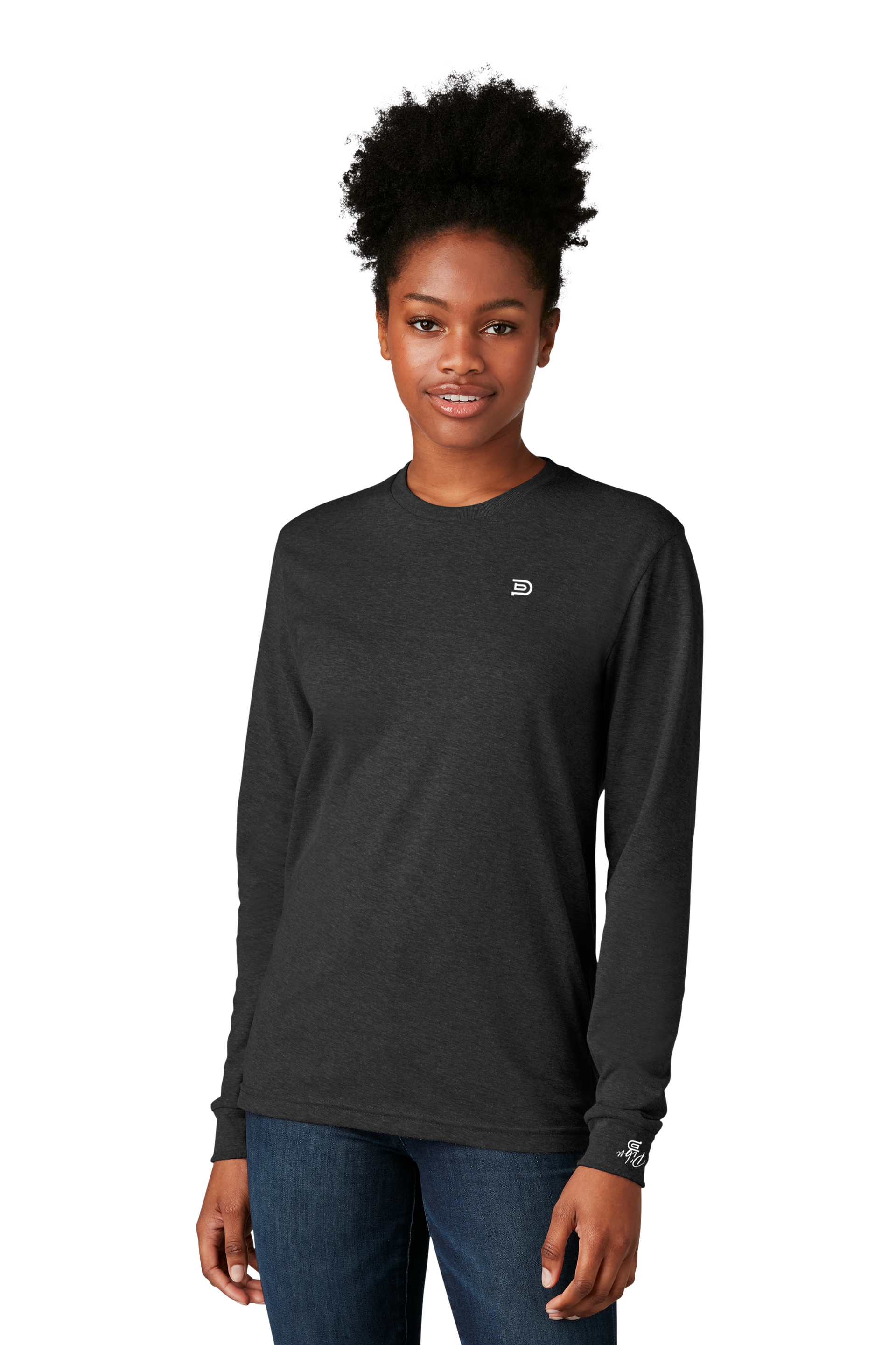 Women's PIBU Logo Long Sleeve - White