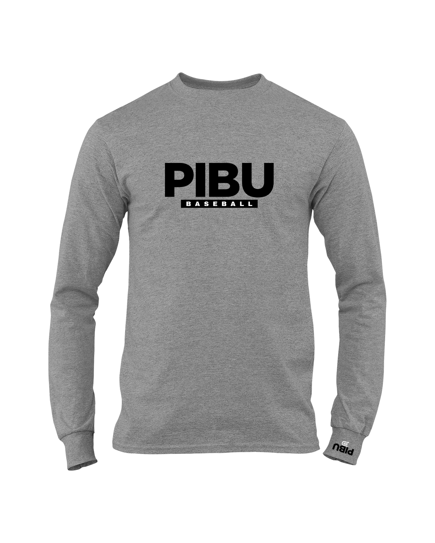 PIBU Baseball Long Sleeve - Black