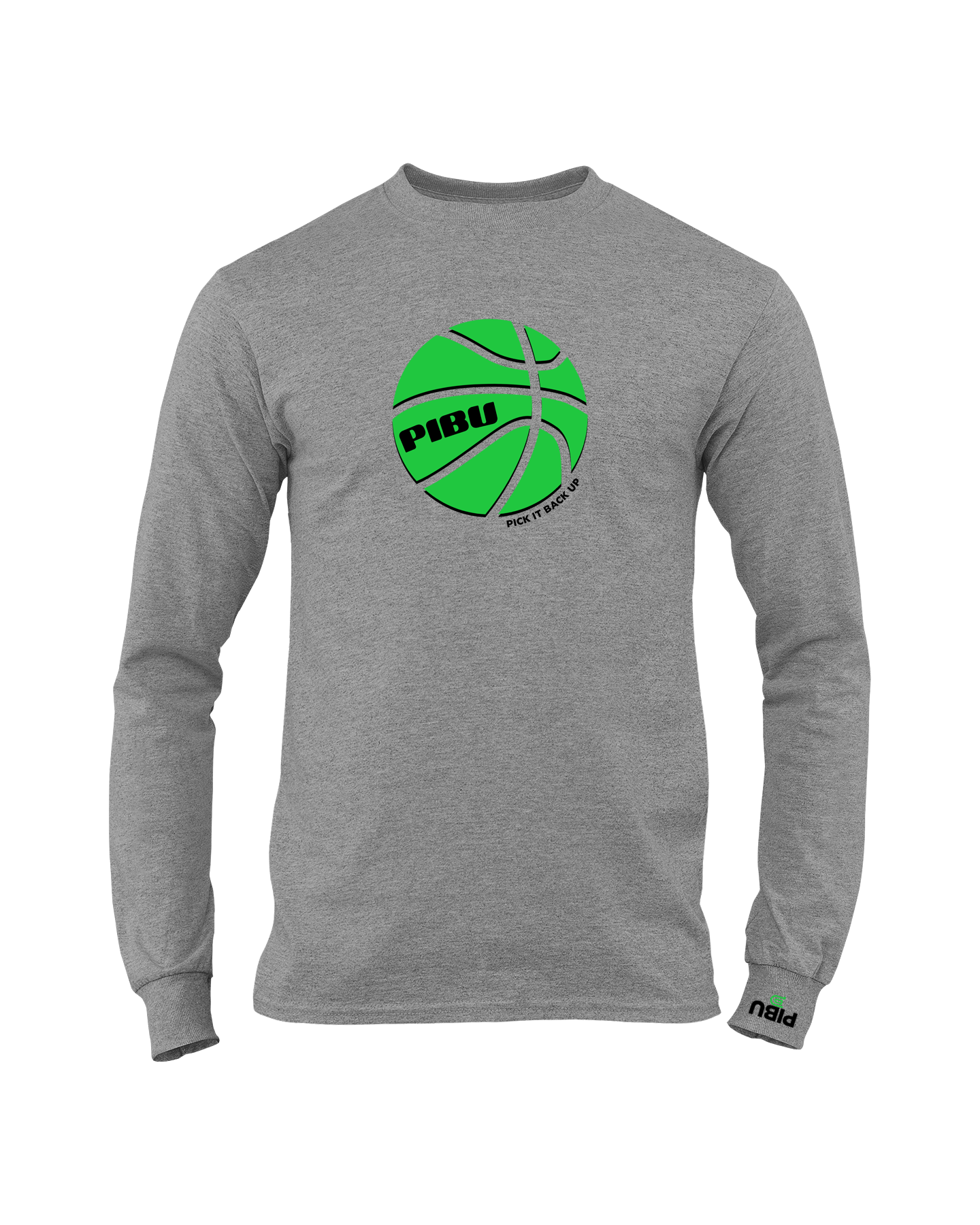 PIBU Basketball Long Sleeve - Green