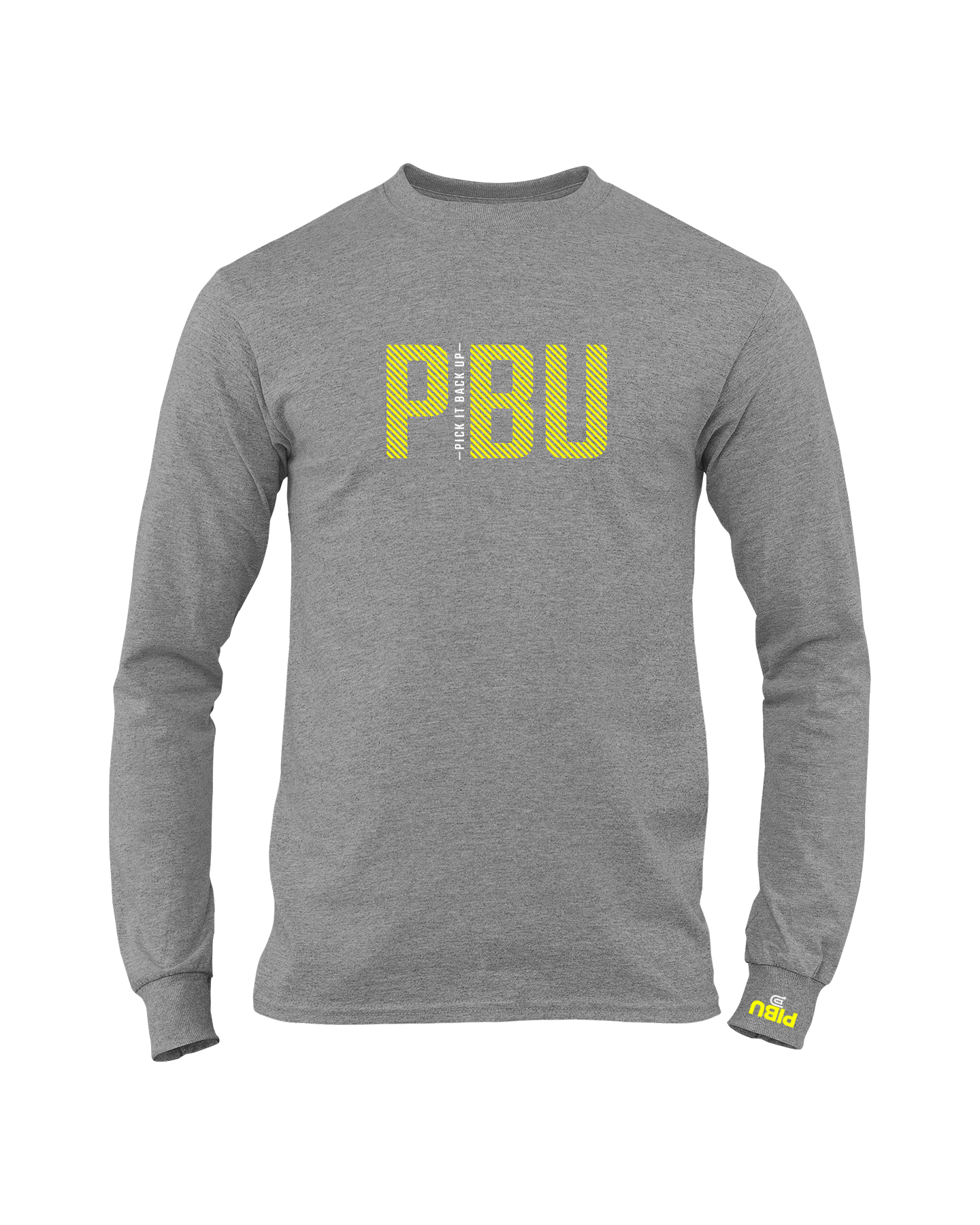 PICK IT BACK UP Long Sleeve - Yellow and White