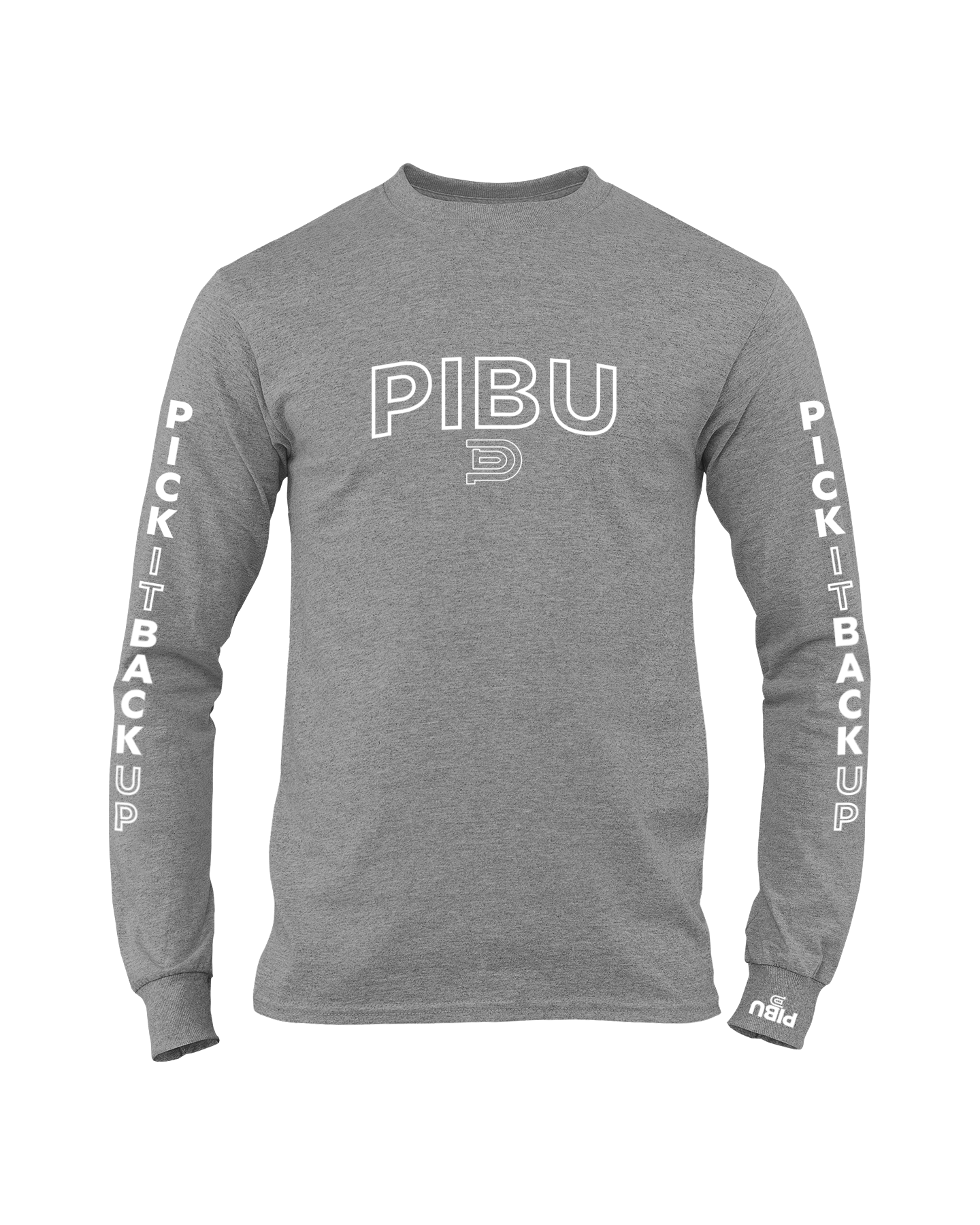 P1 Sleeved Outlined Long Sleeve - White