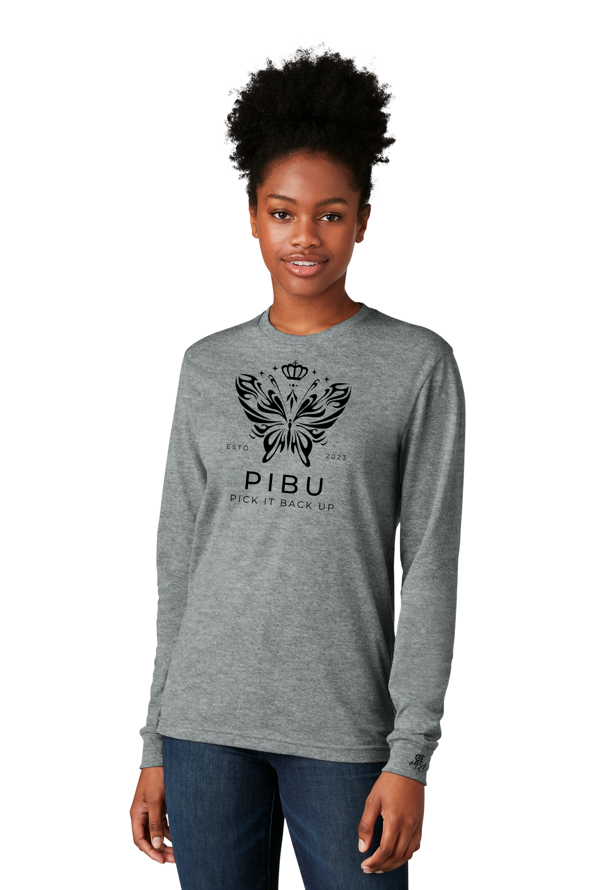 Women's PIBU Butterfly Long Sleeve - Black