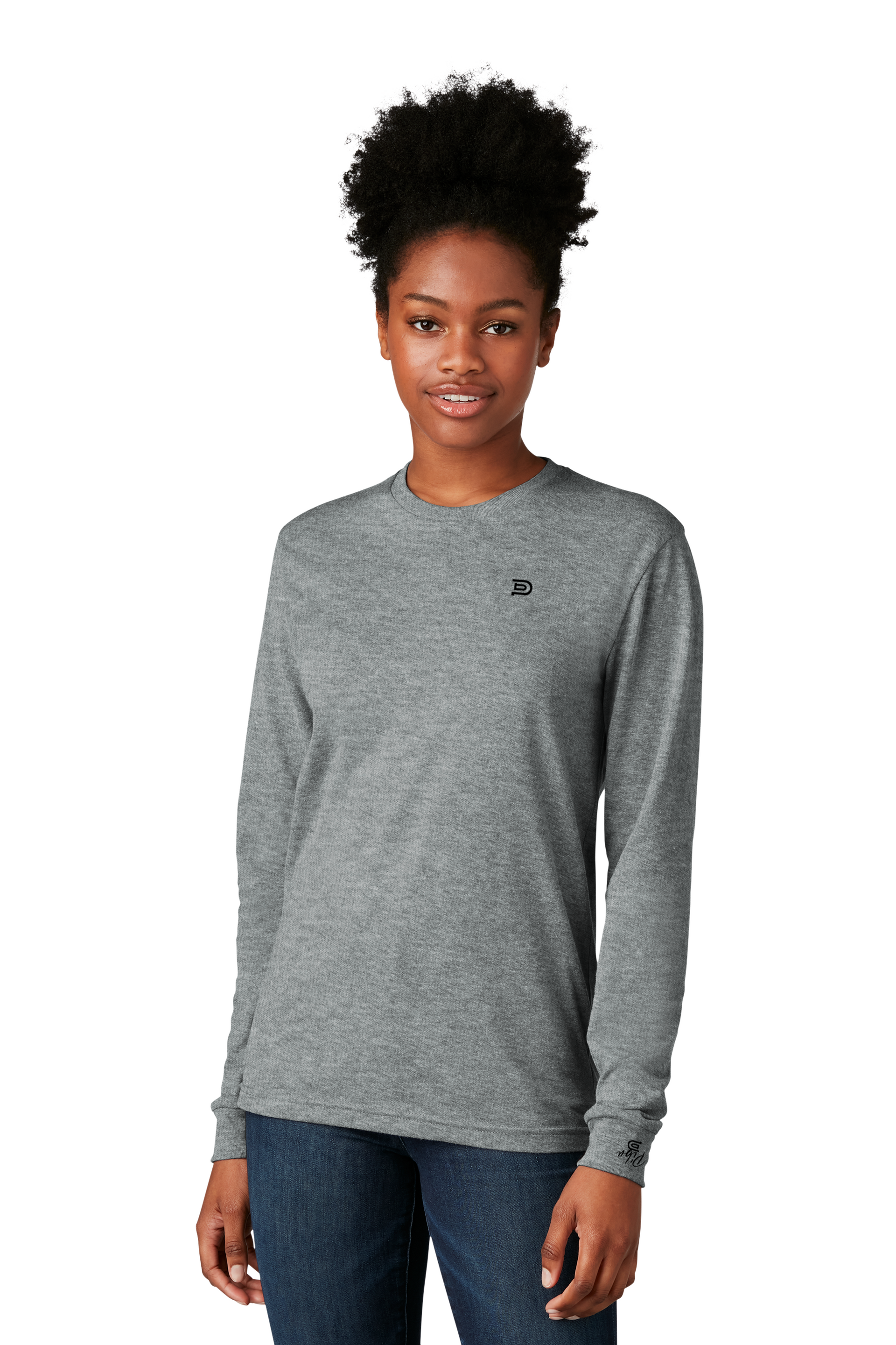 Women's PIBU Logo Long Sleeve - Black