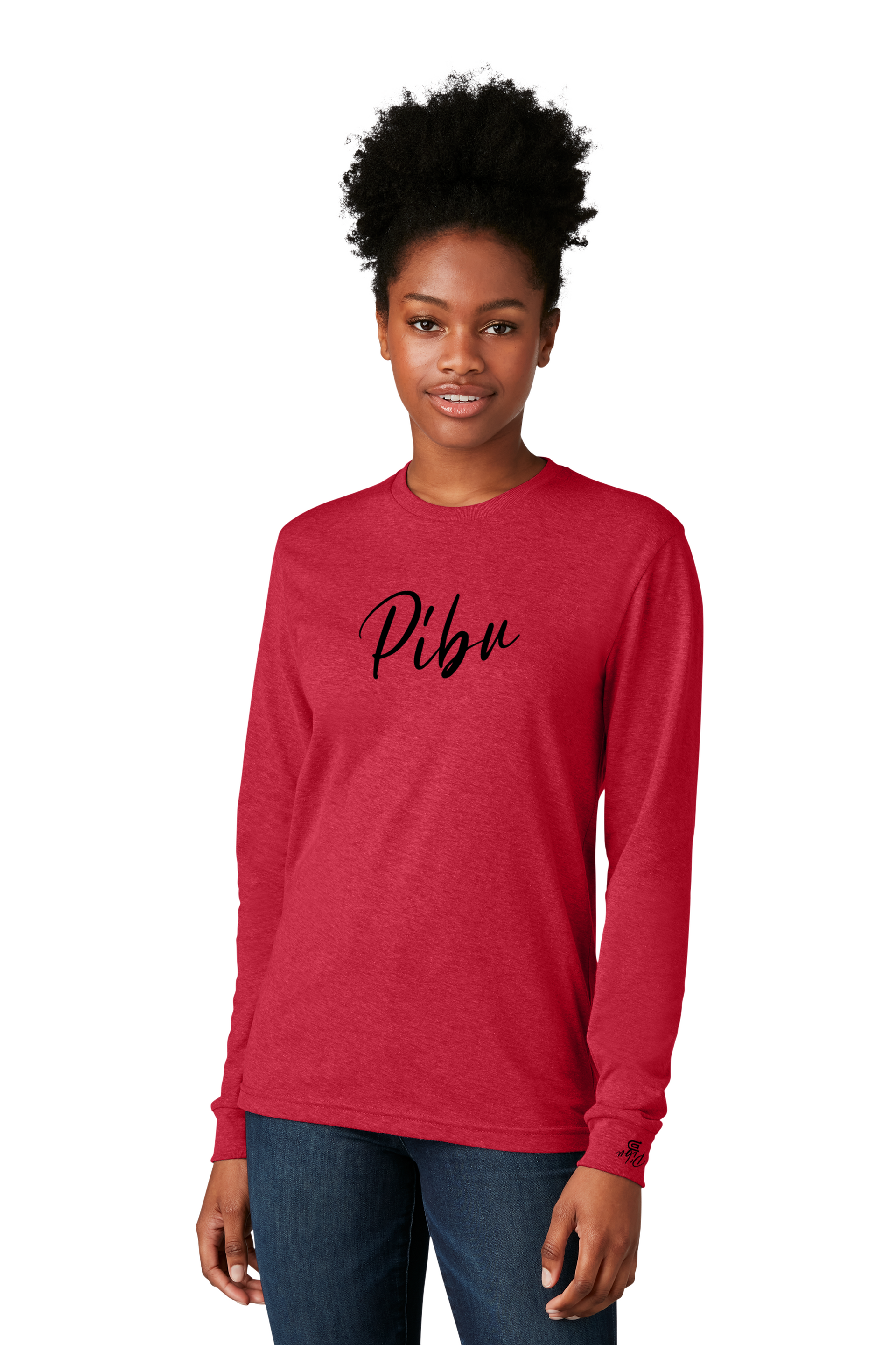PIBU Script Long Sleeve - Black