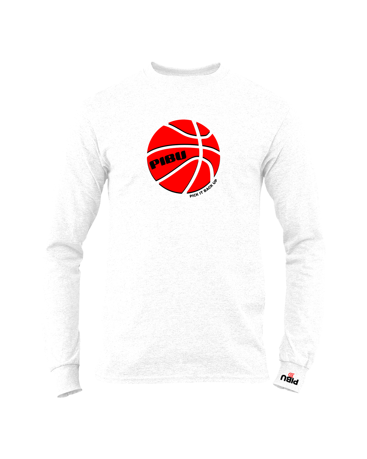 PIBU Basketball Long Sleeve - Red