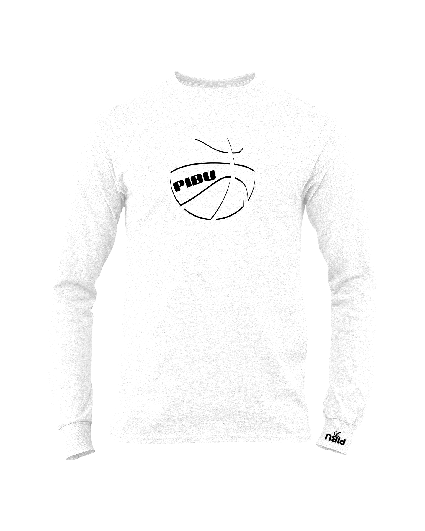 PIBU Basketball Long Sleeve - Black Shadow