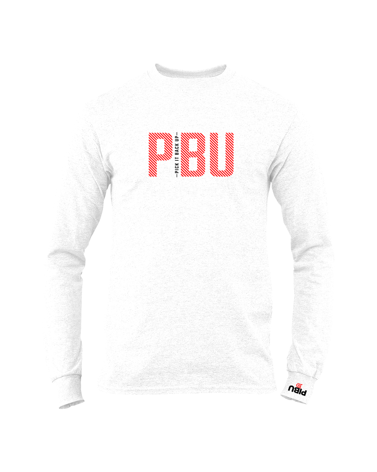 PICK IT BACK UP Long Sleeve - White Shirt