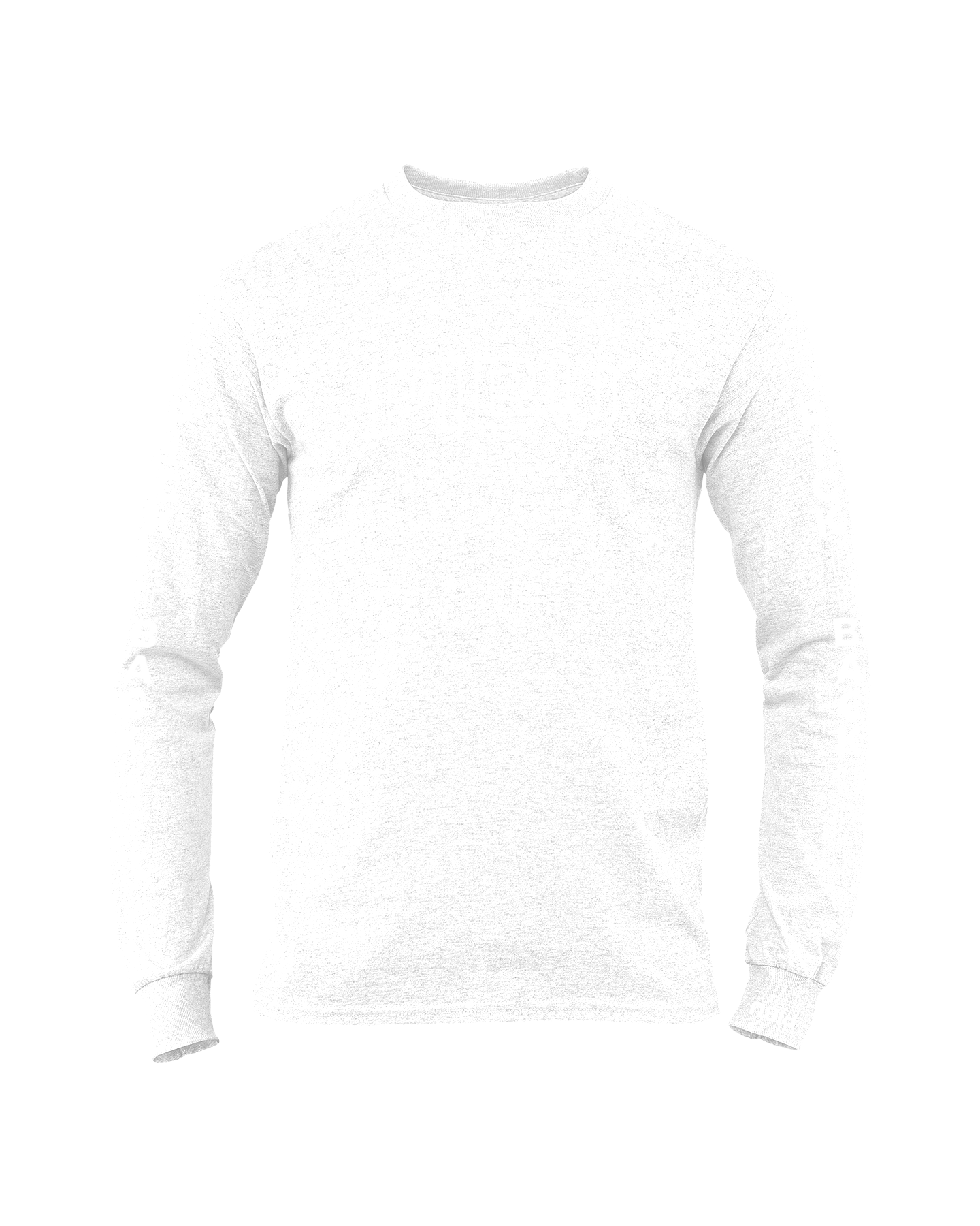P1 Sleeved Outlined Long Sleeve - White